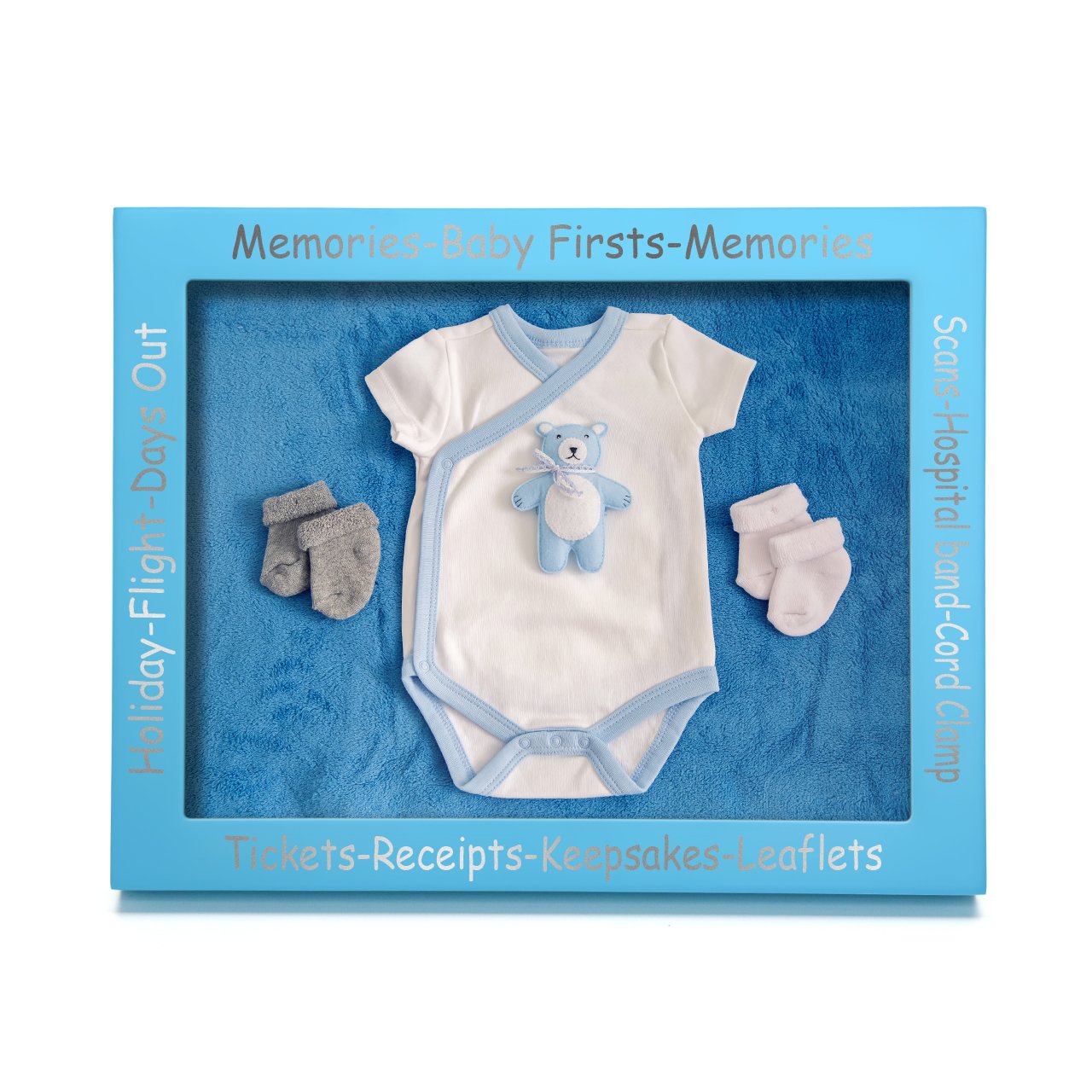 CKB LTD® Blau Blue Display Frame for Baby First Memories - Gedächtnis und Andenken Picture Bilderrahmen Vitrine Anzeigebox - Baby Bilderrahmen Geschenk für Neugeborene Andenken des Rahmen CKB LTD® Blau Blue Display Frame for Baby First Memories - Gedächtnis und Andenken Picture Bilderrahmen Vitrine Anzeigebox - Baby Bilderrahmen Geschenk für Neugeborene Andenken des Rahmen