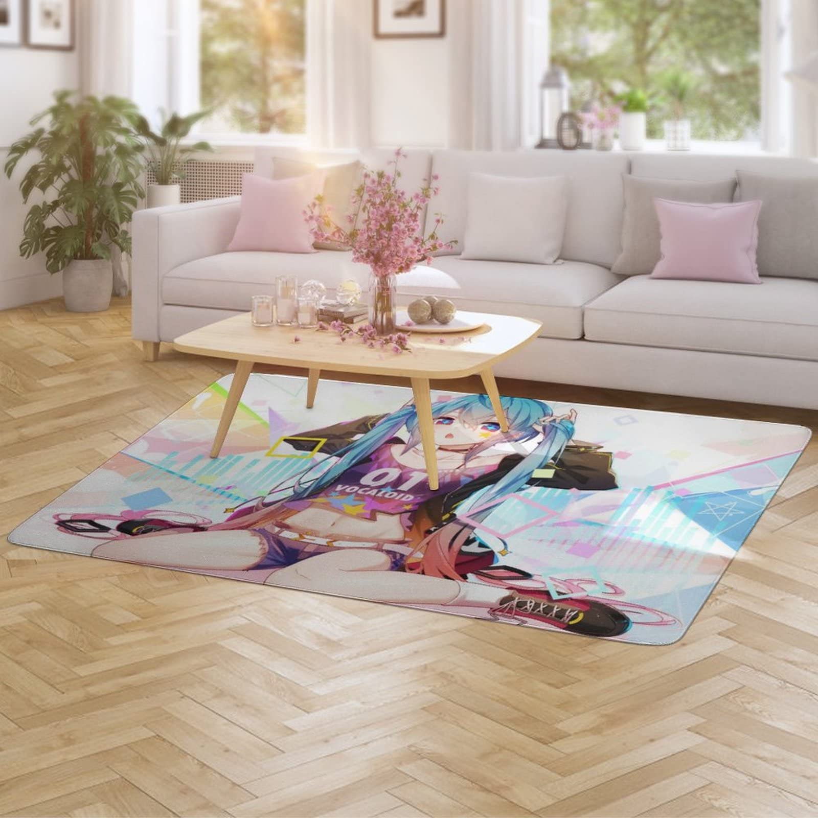 初音ミク ラグ 125×160 カーペット パントリー キッズマット レア 限定