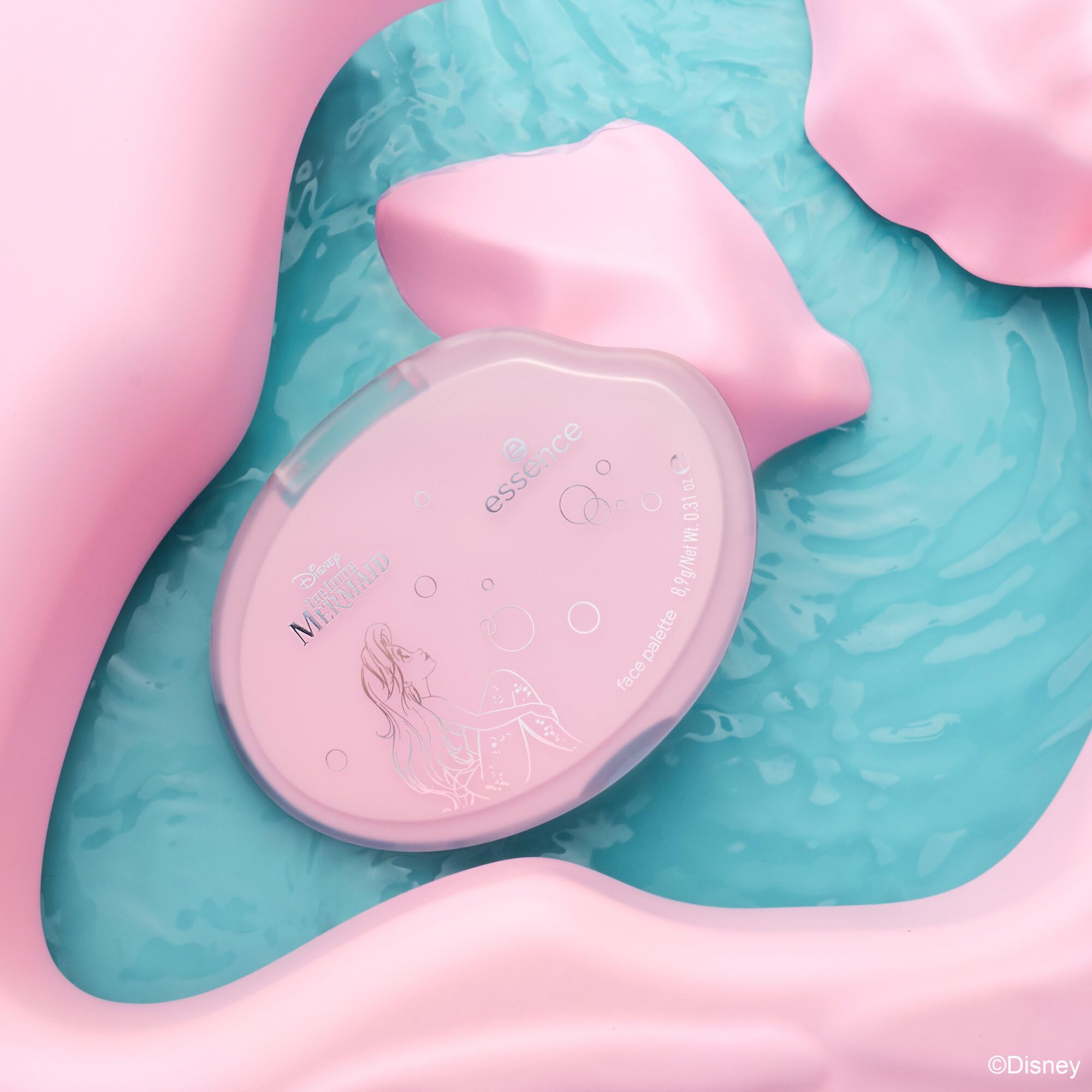 essence Paleta facial Disney THE LITTLE MERMAID, natural, reluciente, metalizado, mate (8.9g)