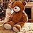 MorisMos Giant Teddy Bear Stuffed Animal 4 Ft,51\'\' Big Brown Teddy Bear for Girlfriend Boyfriend Wife Mom Fiance Valentine\'s Gift,Large Stuffed Bear Plush for Christmas Birthday Baby Shower,Brown