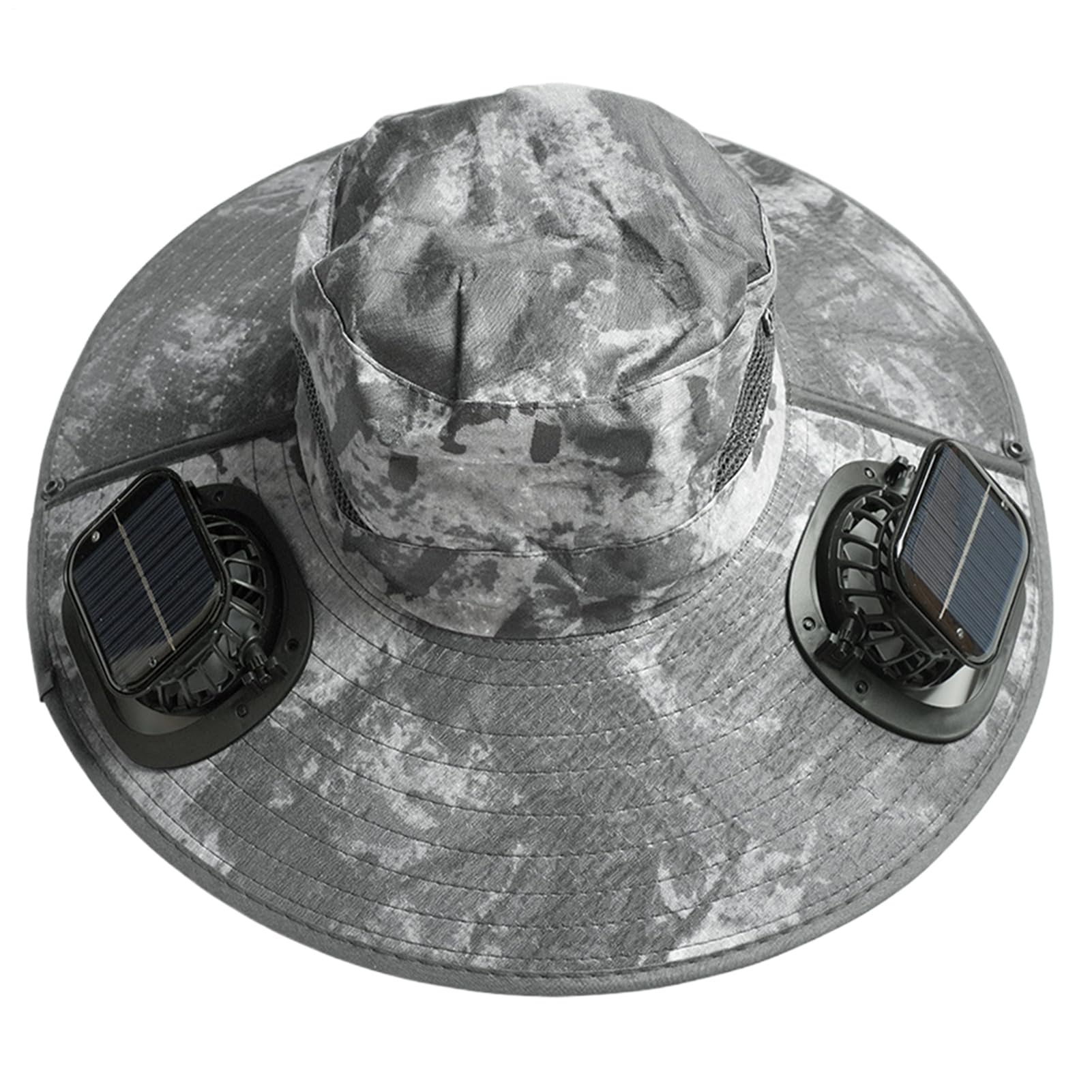 Cappello Ventilato Cappello Leggero con Ventilatore Solare E Protezione UV | Cappello a Tesa Larga con Ventilatore Solare Outdoor Attrezzatura Personale Per Spiaggia Pesca Campeggio Outdoor Viaggi