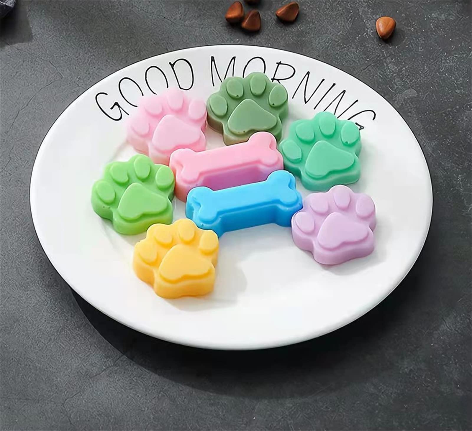 2 Stampi In Silicone A Forma Di Zampa Di Animali - Per Cioccolato, Caramelle E Dolcetti Fai Da Te - 18x14 Cm