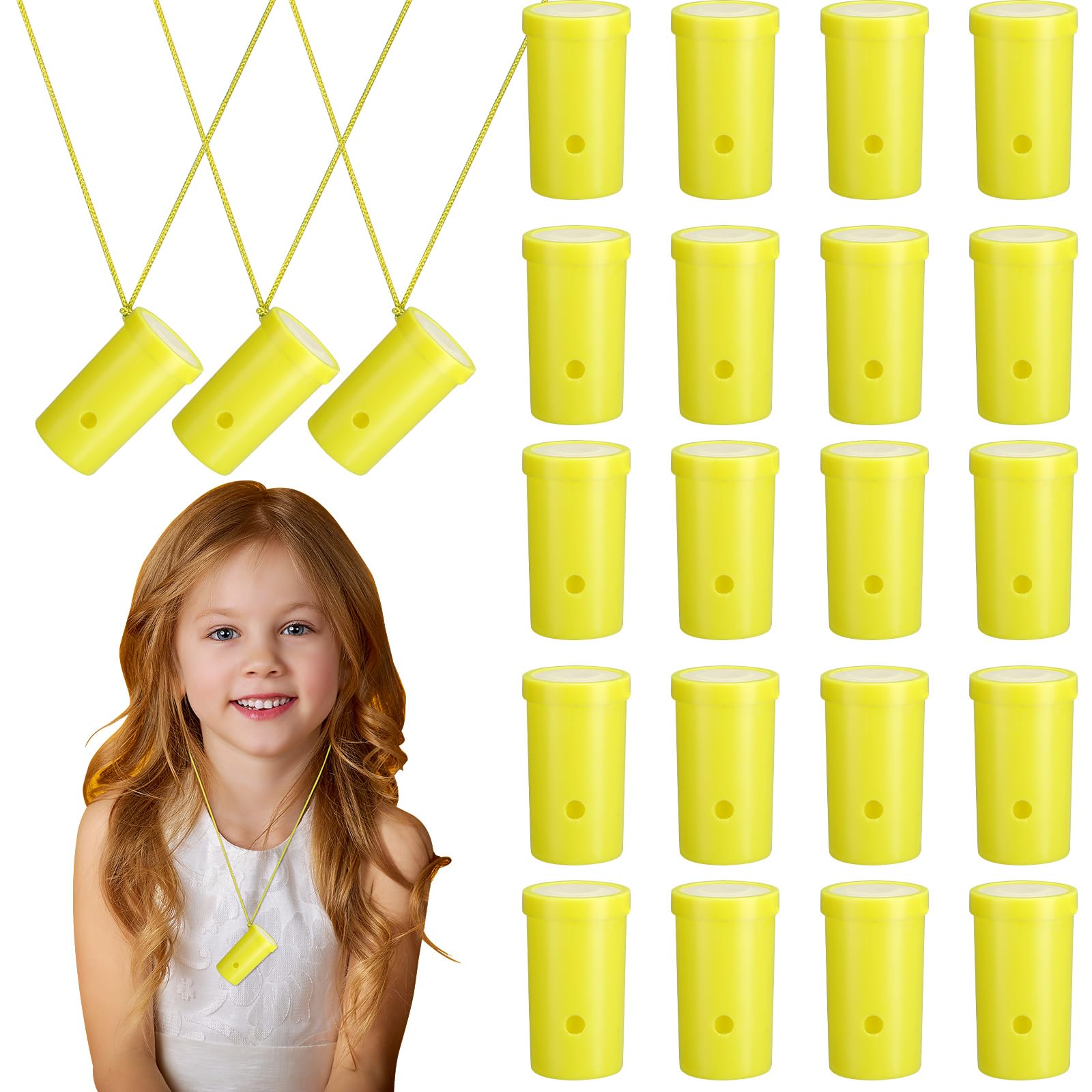 Mini Air Horns - 24 Pack For Parties & Games | Loud 3" Noisemakers With Lanyards - Red