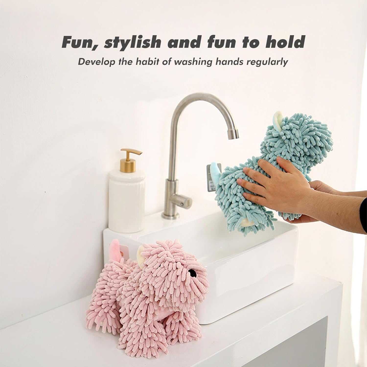 Bathroom Fun Hand Towels Funny Bear Hand Towels Set Of Brown