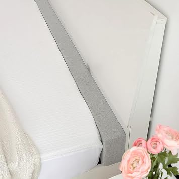 Custom Size Mattress Extender, Bed Gap Filler Headboard Pillow Cushion Armrest Pillow Rectangle Bed Bridge with Removable Cover for Twin/Queen/King Bed,39 * 2 * 4in,Grey