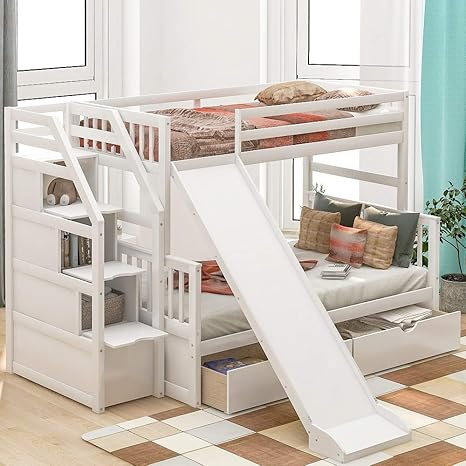 twin over full low bunk bed