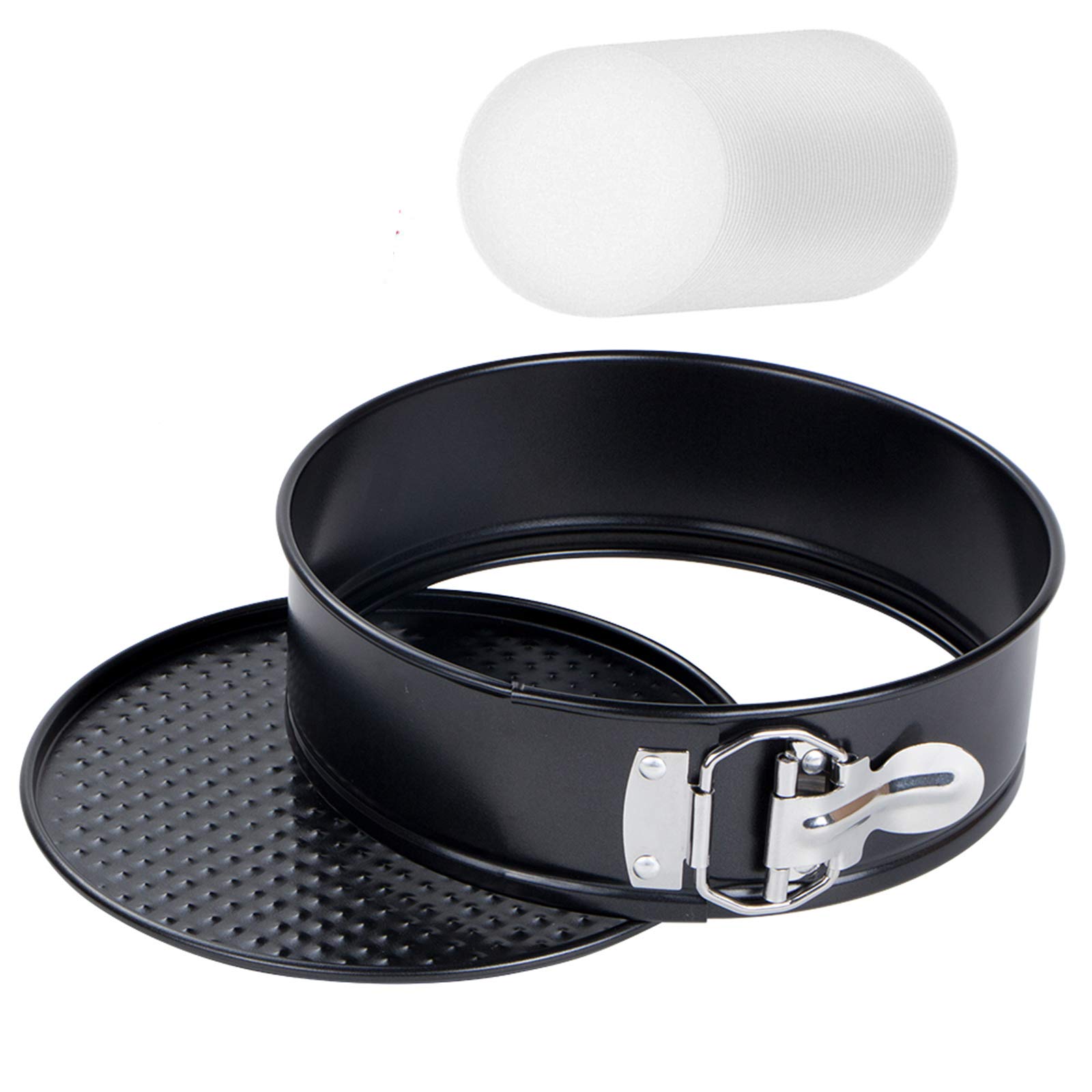 Webake Springform Pan Set 7 Inch Cheesecake Pan Leakproof Round Baking Cake Mold Deep Dish with Removable Bottom Insta Pot Pressure Cooker with 30 Pcs Parchment Paper Liners