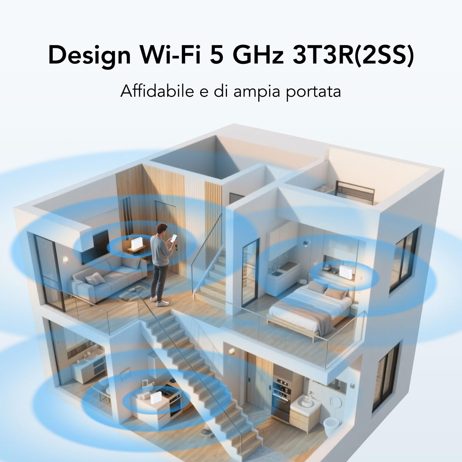 TCL LINKHUB 5G HH515L - CPE 5G con Wi-Fi 6 e antenna ad alto guadagno, download fino a 4,67 Gbps, upload fino a 1,25 Gbps, fino a 128 dispositivi