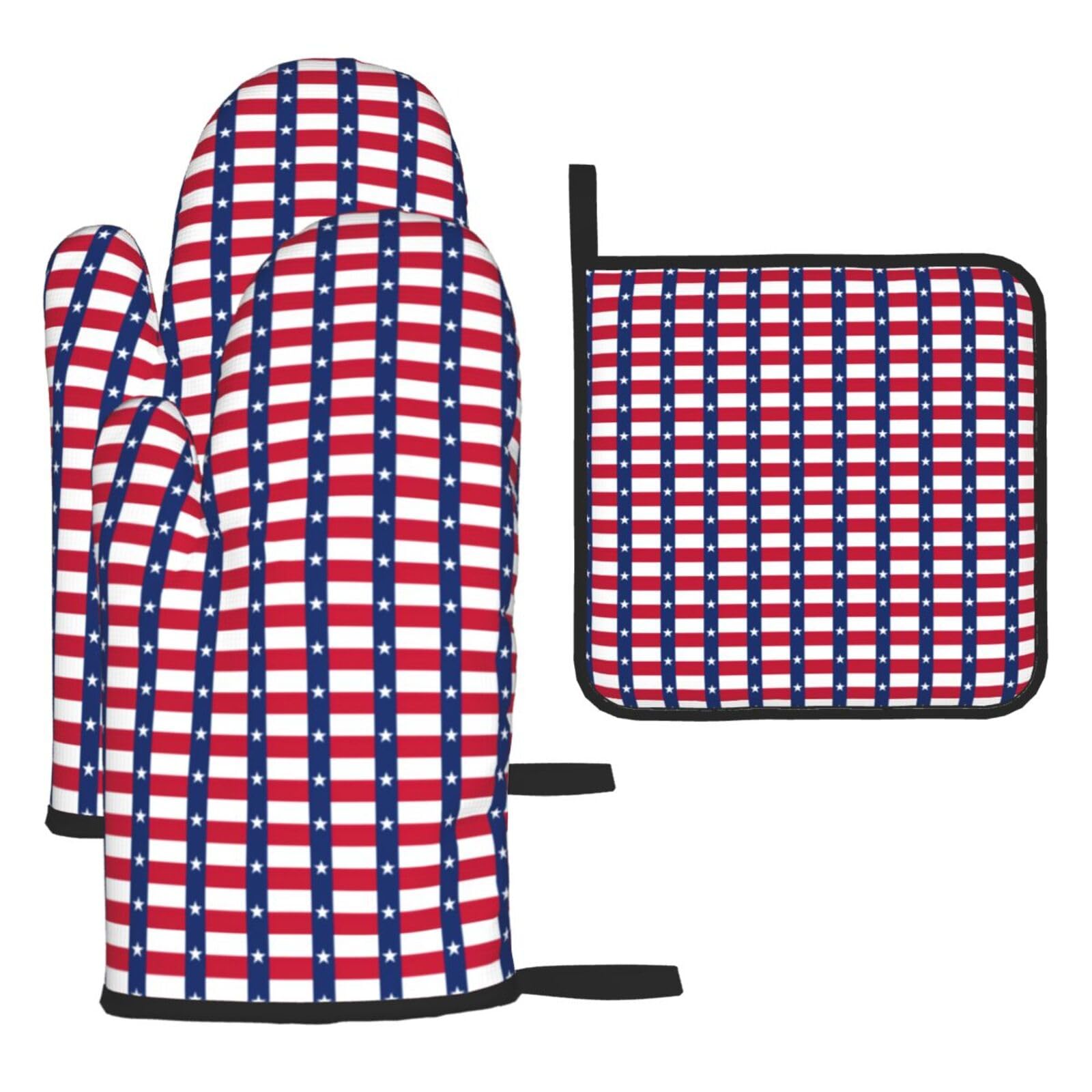 Flag Of Texas Print Oven Kitchen Gloves For Baking Outdoor Grilling Home Use Mitts Microwaving Bbq