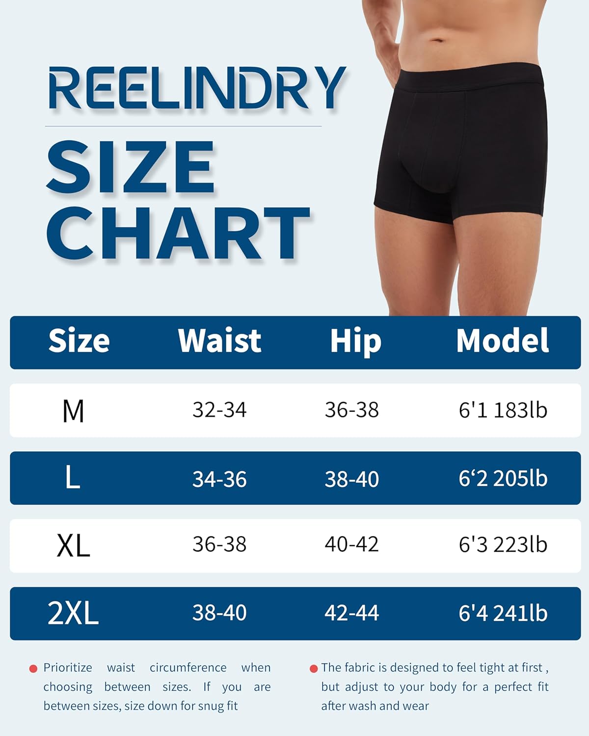 Washable Incontinence Underwear for Men, 2.3 oz Absorbent Leak Proof Odor Control Briefs with Covered Waistband (Black-Gray, XL) - Image 5