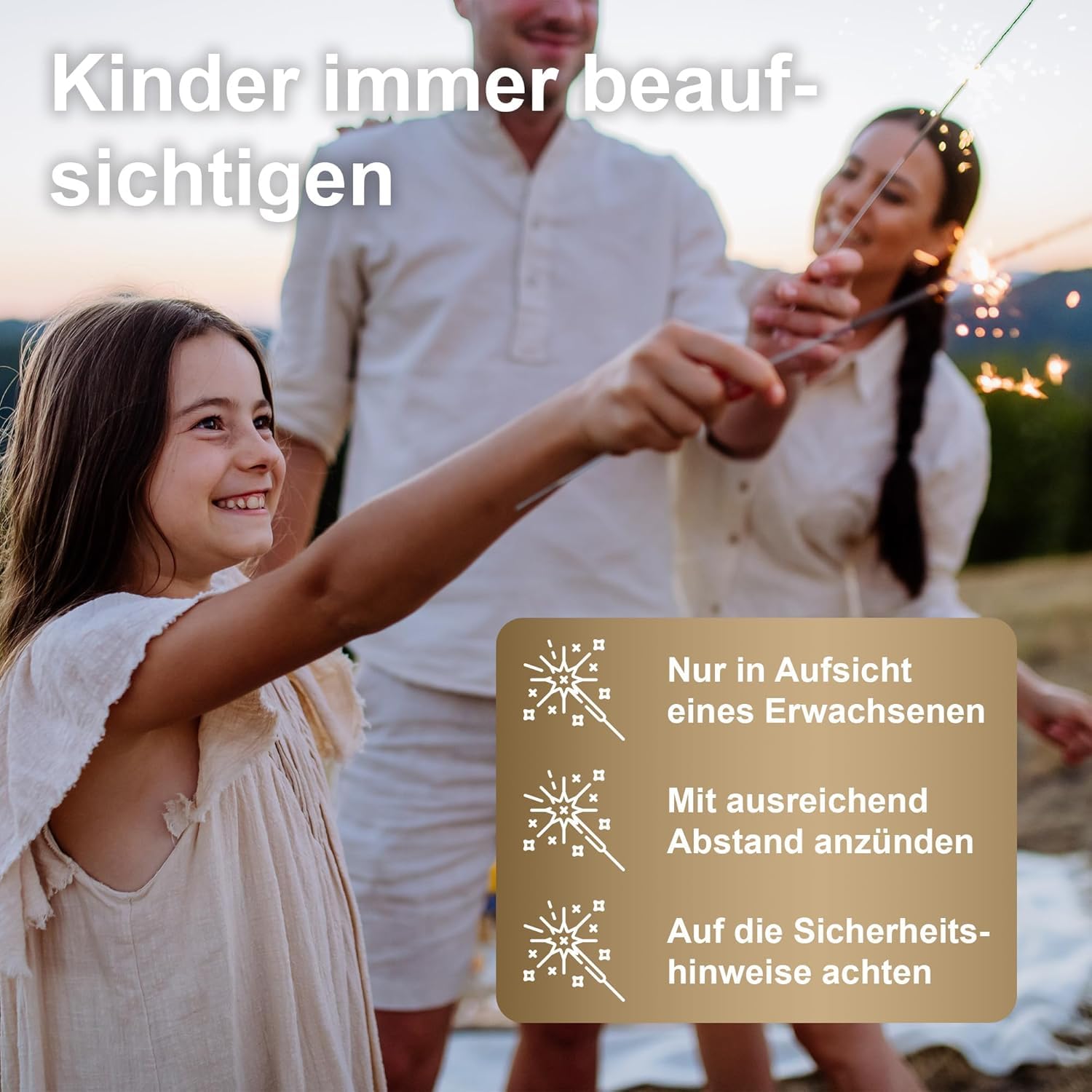 h2i Wunderkerzen | 100 Stück | 40 cm | Brenndauer ca. 90 Sek | Geburtstagskerzen Sprühkerze Spritzkerze Sternenspritzer und Funkenzauber für Party Hochzeit Silvester Geburtstag | Kat F1