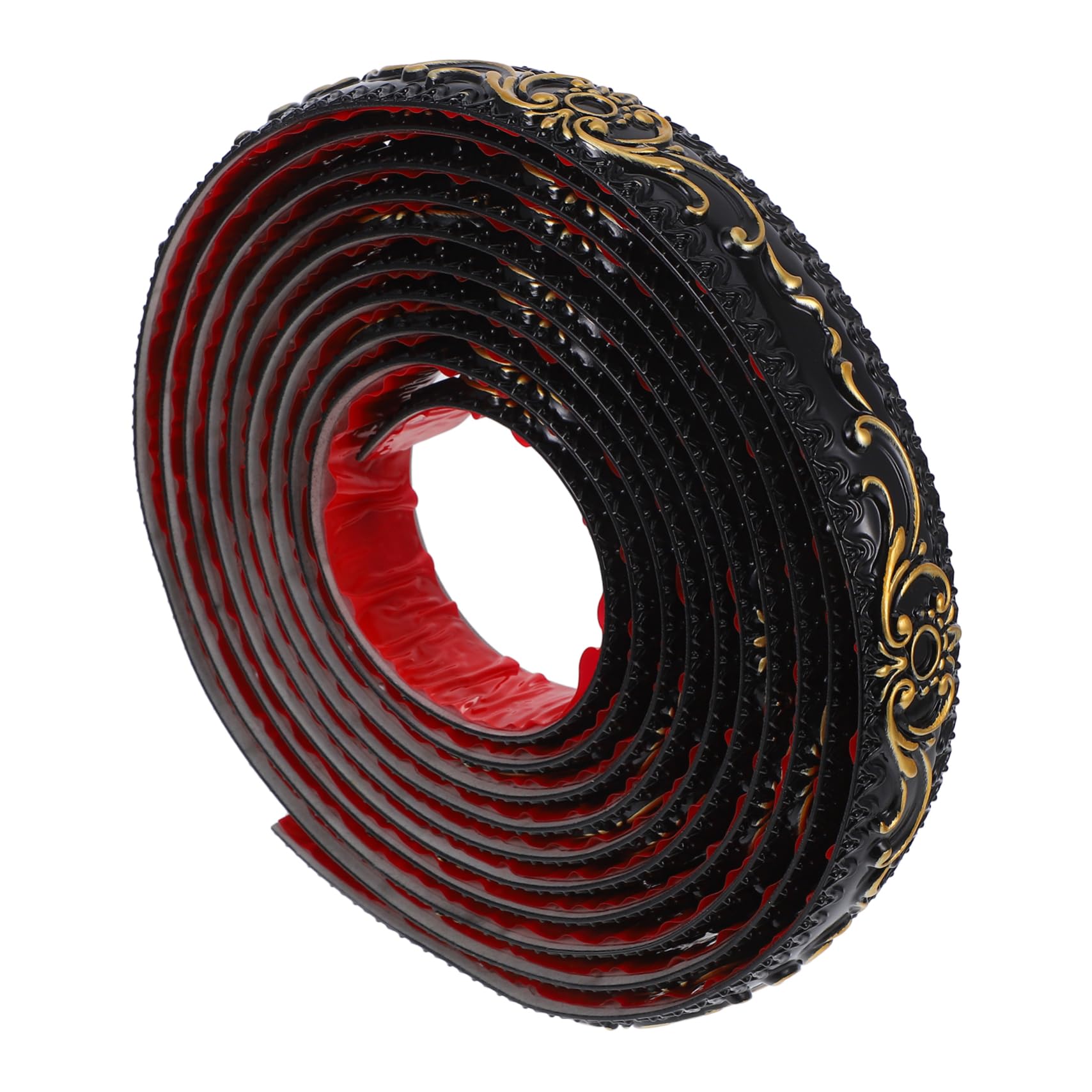 Moldura Pelable y Adhesiva Borde del Techo de Pvc Negro