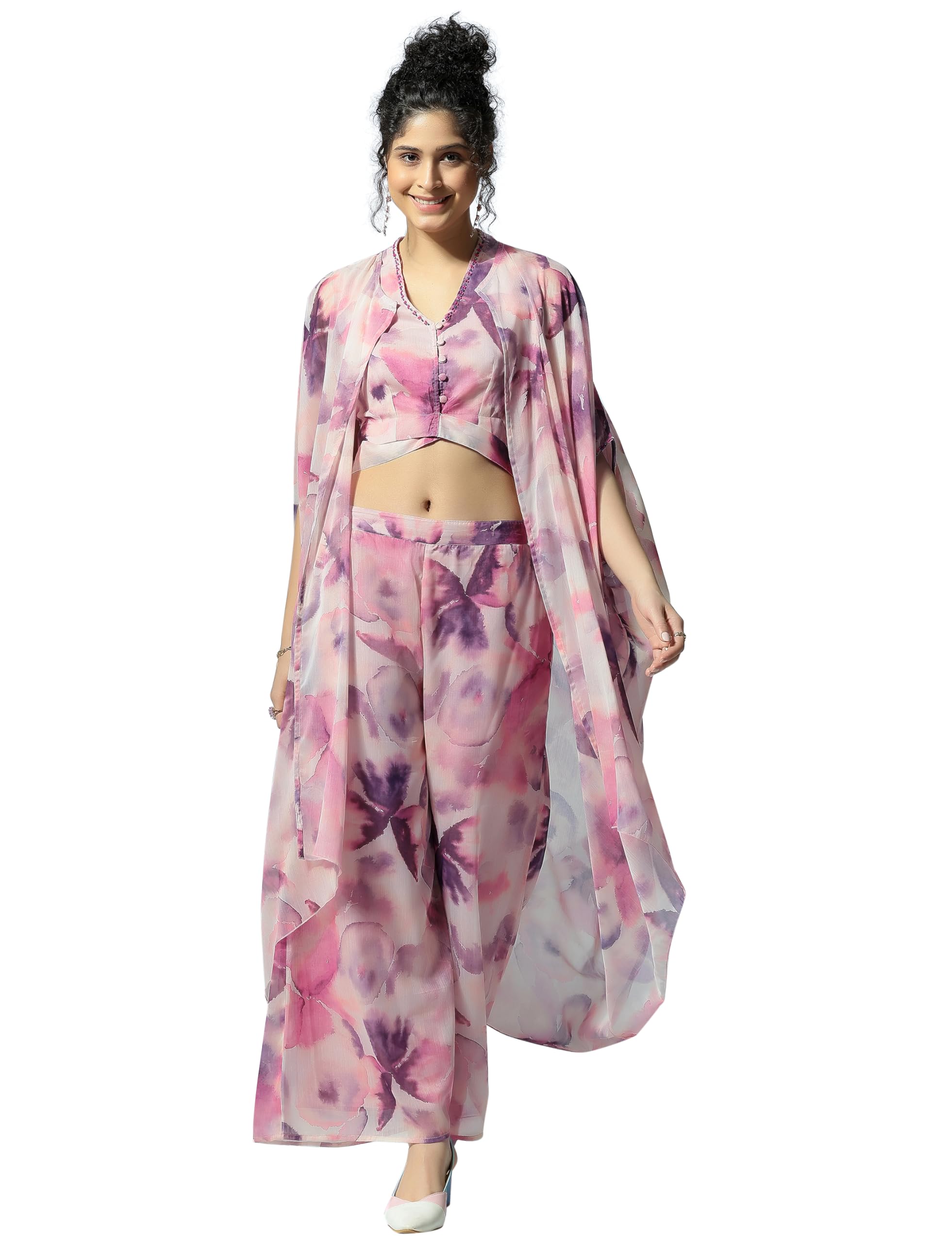 gerua by libas Womens Printed Chiffon Co-ord Set for Women-picture-38