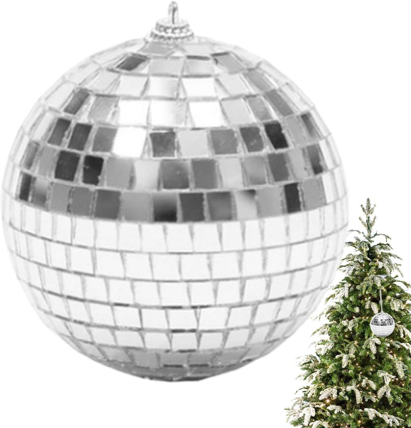 Reflective Mirror Ball - Reflector Disco Ball Pendant Decor for Bar - Silver Appearance Decoration Supplies for Bars, Clubs, and Stage Performances