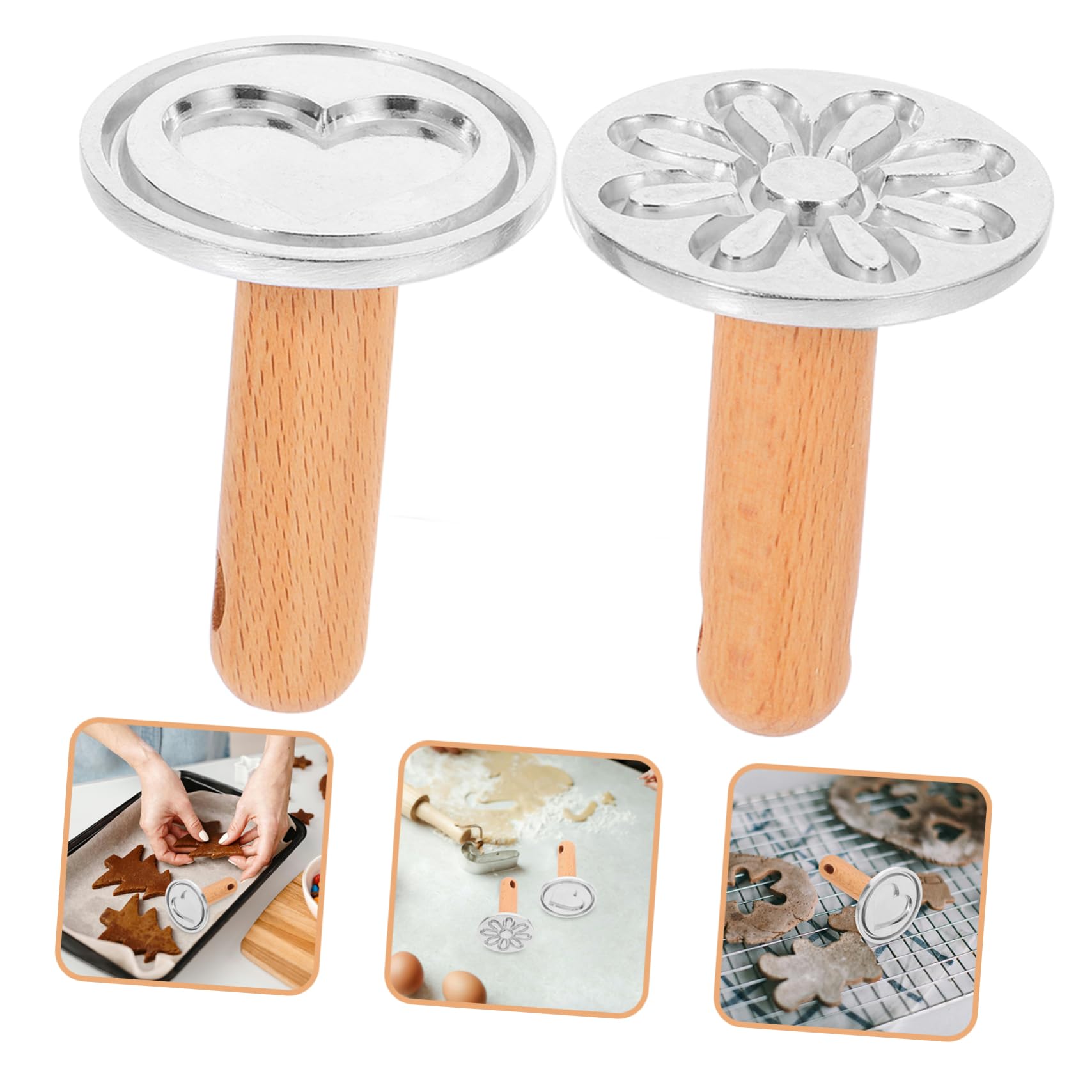 Alipis 8 Moldes Para Galletas Molde Para Hornear 3D Cortadores De Galletas Molde Dulce Herramienta Para Hornear Galletas Suministros Para Hornear En Molde Para Hornear Molde