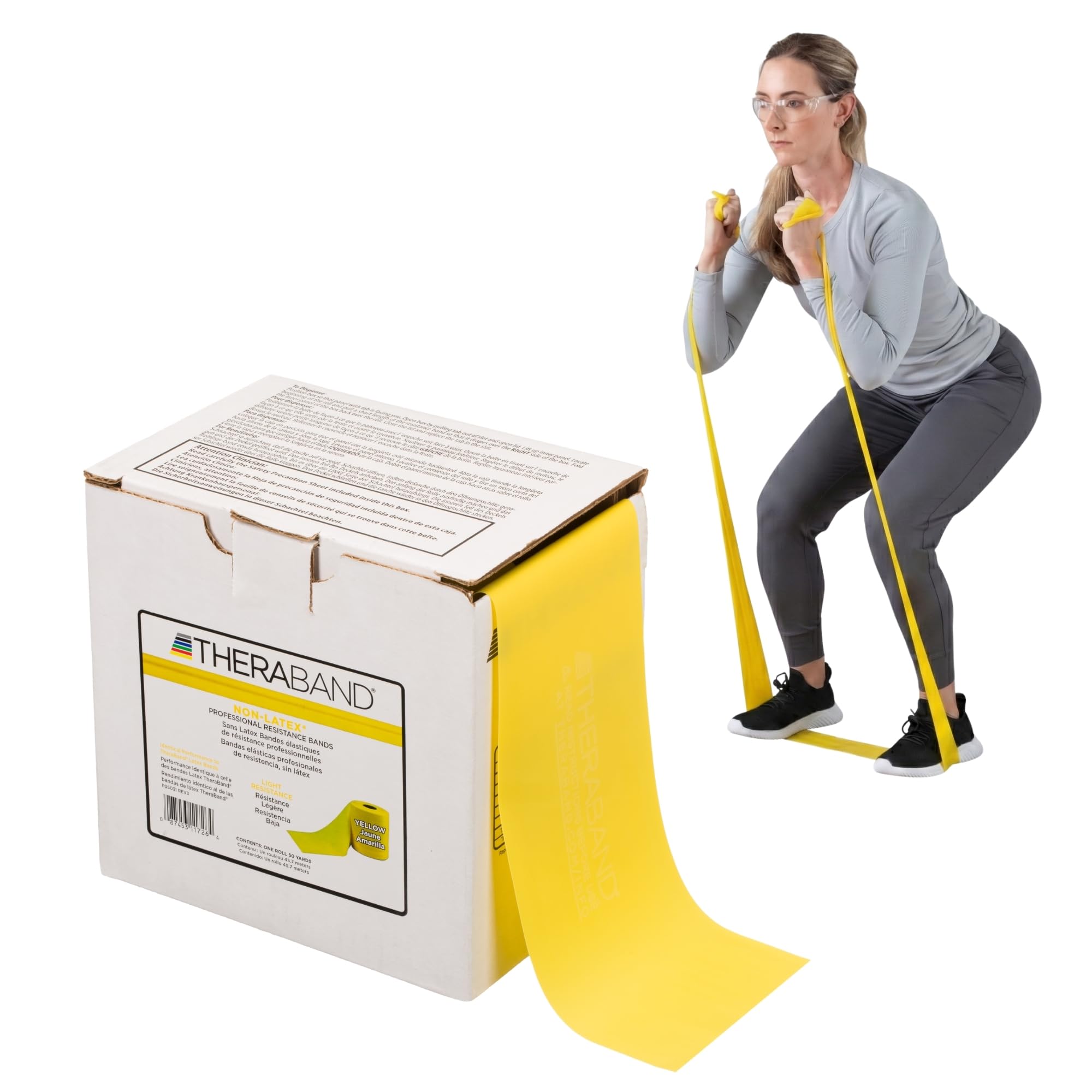 Resistance Band, Special Heavy, 50-Yard Roll, Elastic Band for Exercise