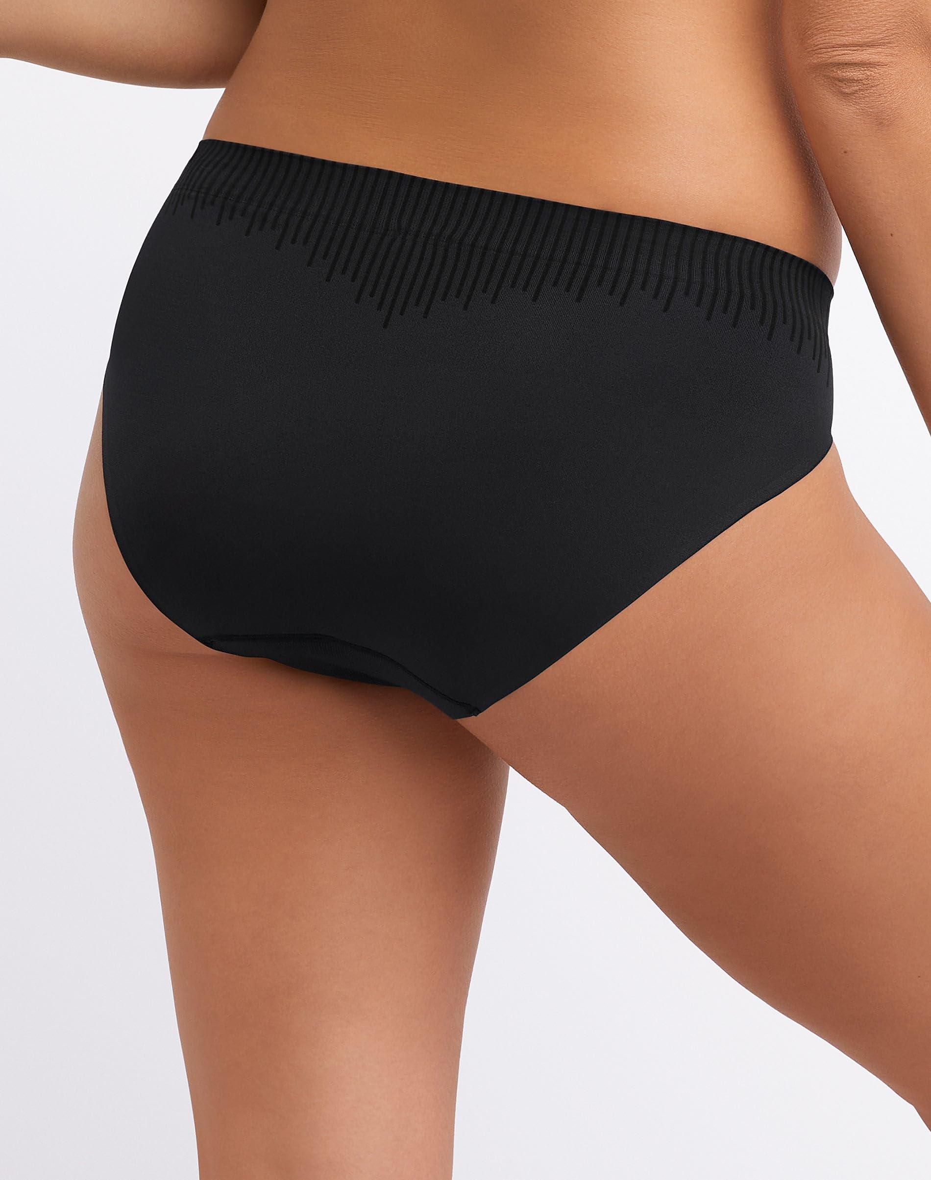 Bali Comfort Revolution Modern Seamless Hi-Cut Underwear, No-Show Stretch Panties Cierre Mujer (Pack de 1)