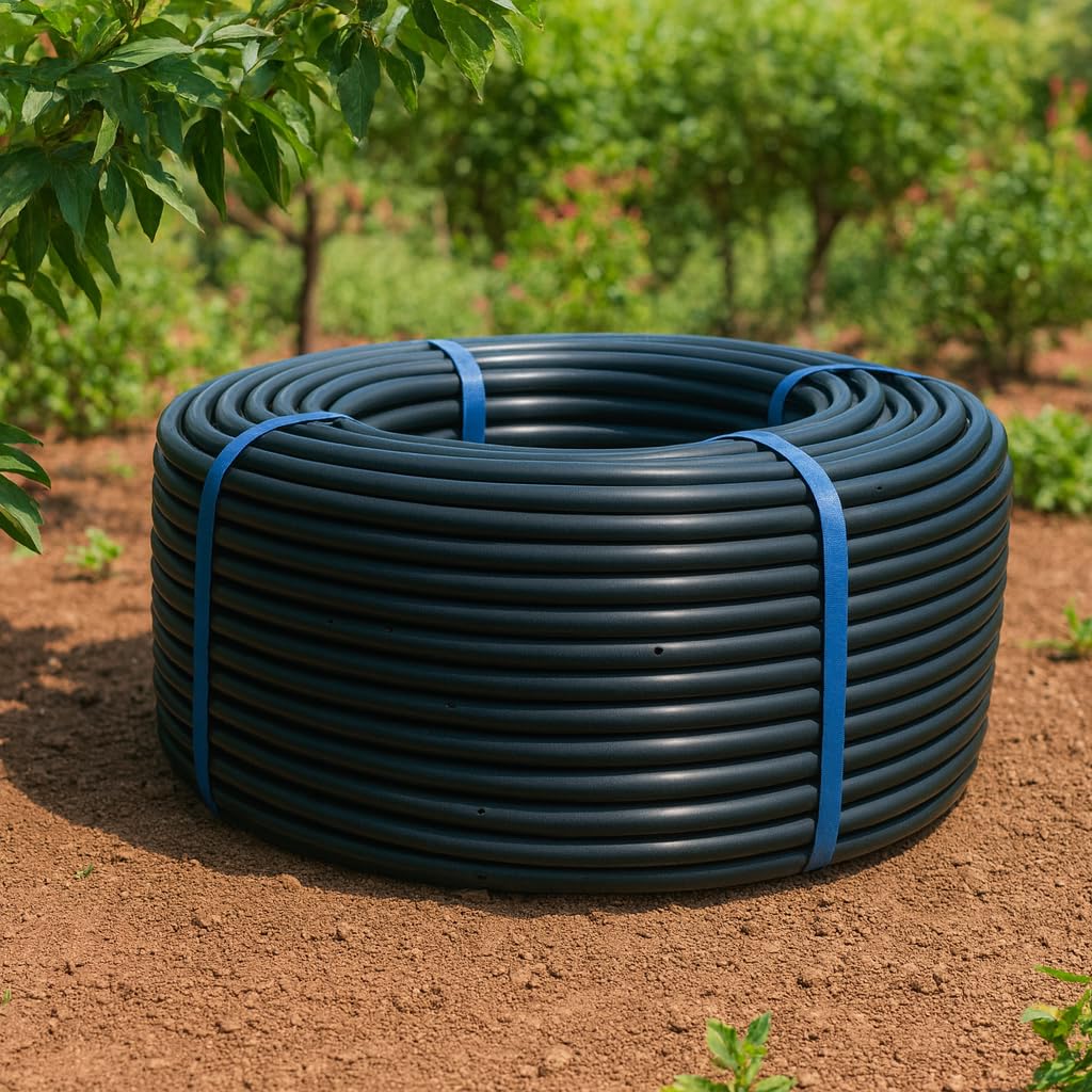 Tuyau d'arrosage goutte à goutte - 16 mm - Espacement de 33 cm 150m noir