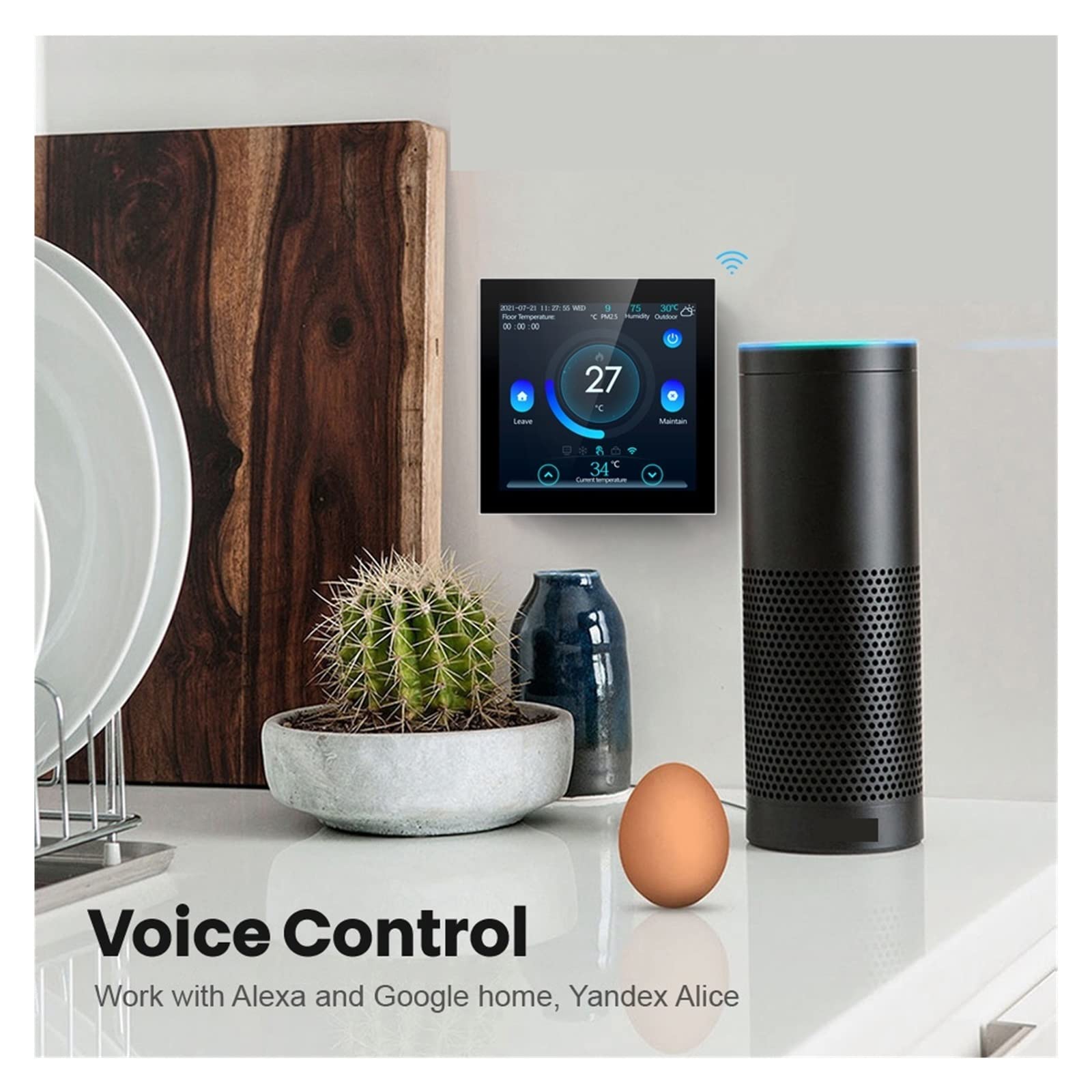 Czujnik termometru, Smart Floor Thermostat, Tuya Wi -Fi Electric/Water Ogrzewanie Kontroler temperatury, inteligentny dom bezprzewodowy(WiFi ElectricHeating)