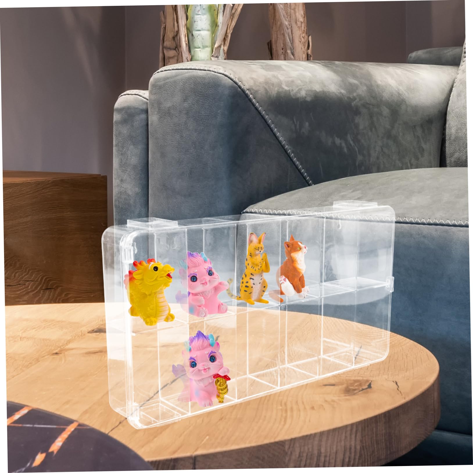 Présentoir De Figurines De Poupées Boîte De Rangement en Plastique pour Figurines en Acrylique Organisez Votre Collection