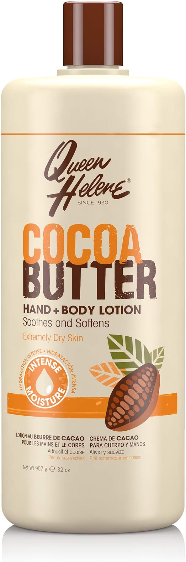 Queen Helene Cocoa Butter Hand & Body Lotion, 32 Oz (Packaging May Vary)[Amazon-developed Certification] Compact by Design