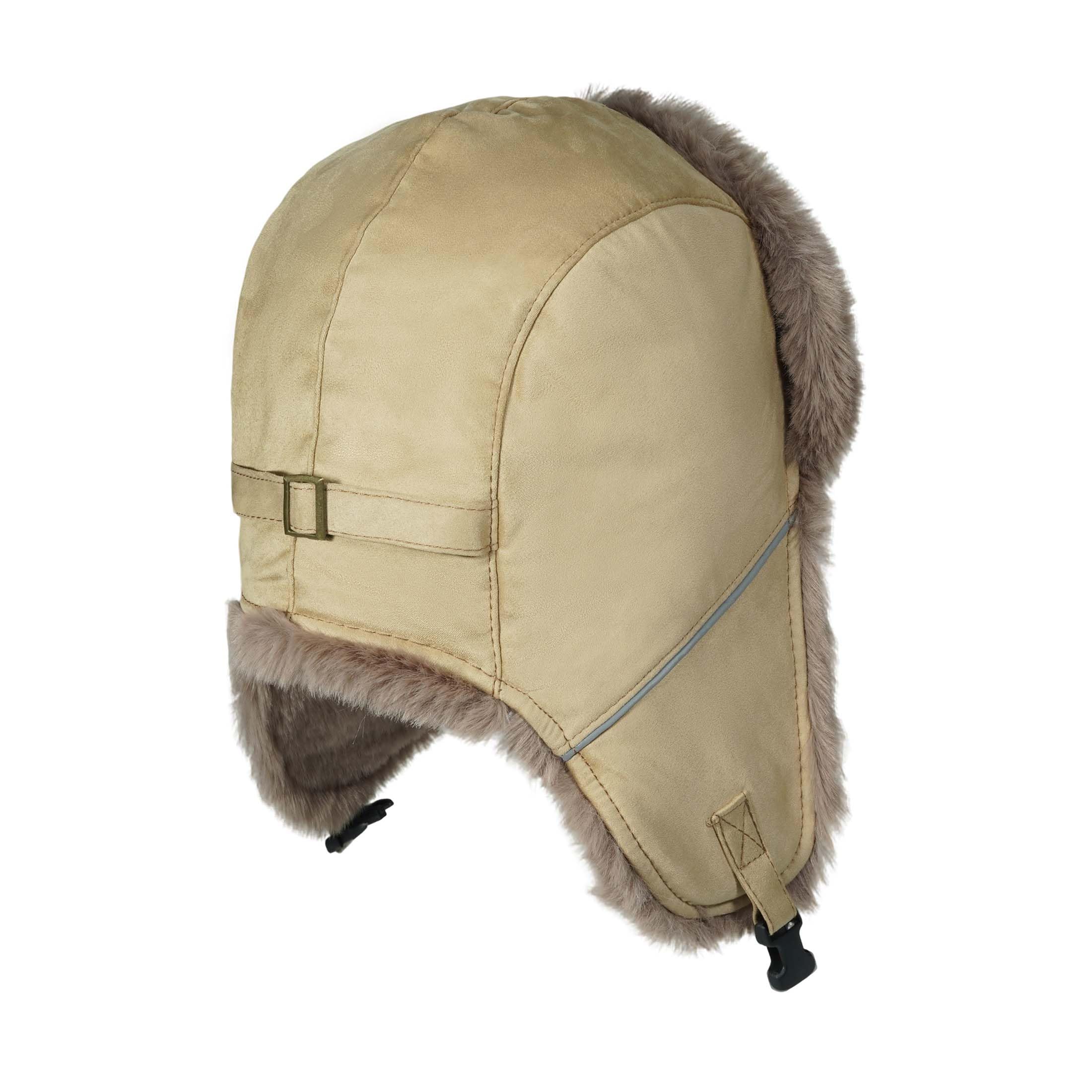 czapka zimowa, Czapka traperska zimowa, czapka lotnicza z nausznikami, ciepła typu bomber, termiczna uszanka(PL2509Khaki)
