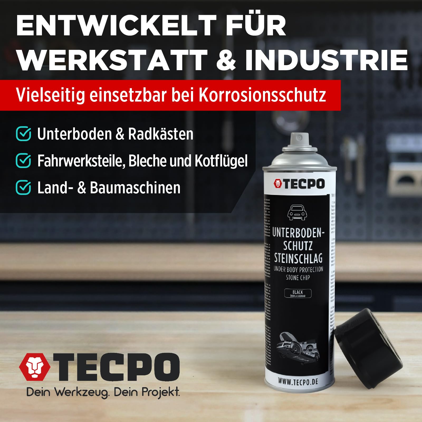 TECPO 12 protectores para el suelo (500 ml), color negro