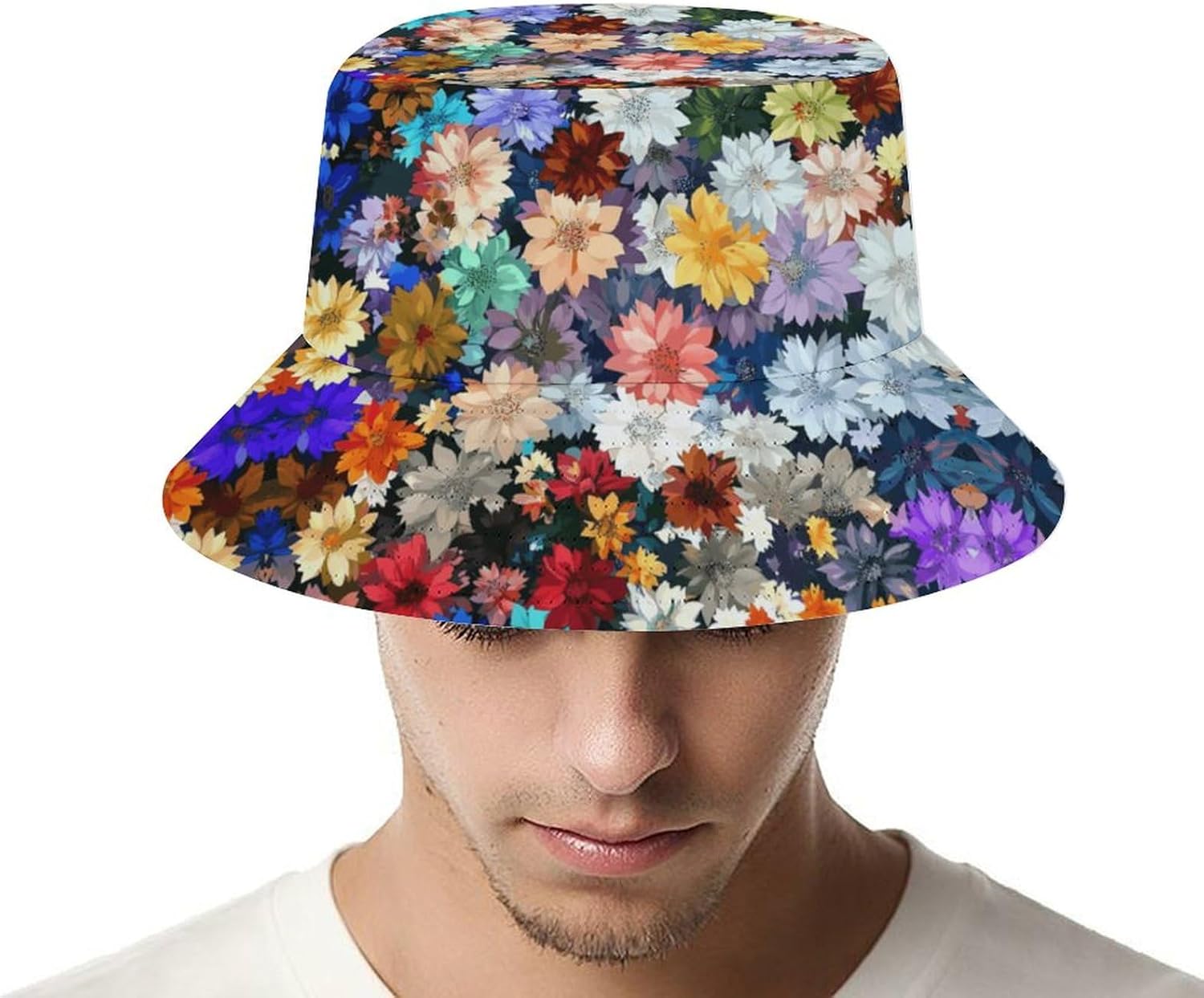 Unisex Bucket Hat Printed Sun Hats Fashion Fishing Hat Cute Fisherman Cap Outdoor Summer Travel Hiking Beach Caps - Image 4
