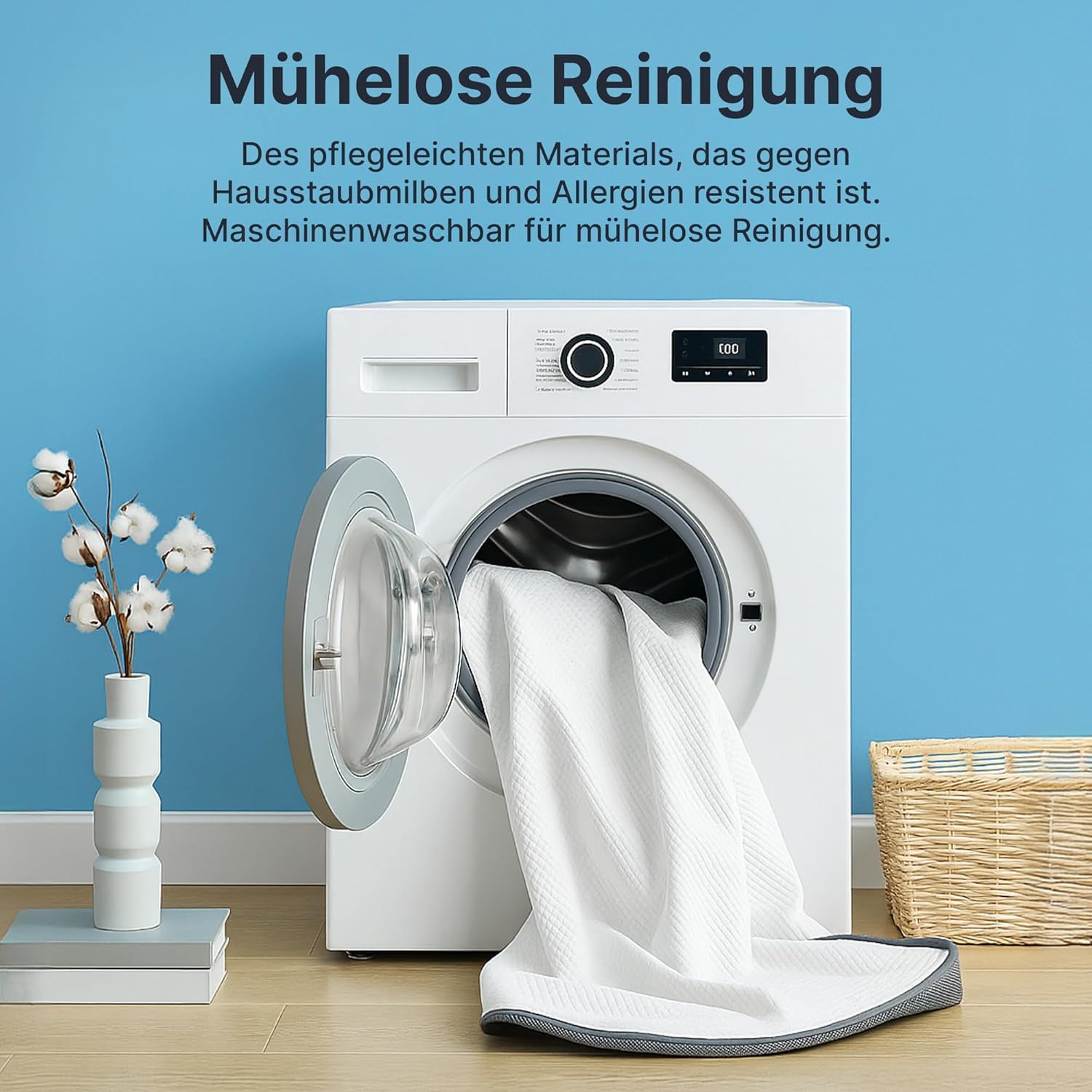 MKS Luxus-Gelschaum Topper 180 x 200 – 2-in-1 H3/H4 Matratzentopper mit 5-Schicht-Komfort, rutschfest & atmungsaktiv – Ergonomische Matratzenauflage für Seiten-, Rücken- & Bauchschläfer