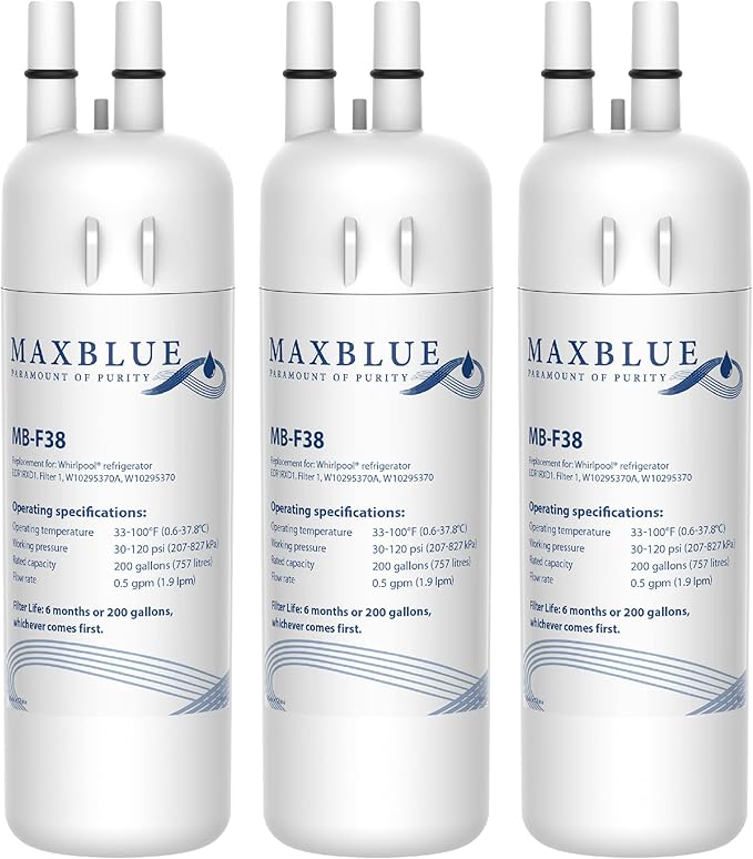Maxblue W10295370a Refrigerator Water Filter, Replacement for Whirlpool