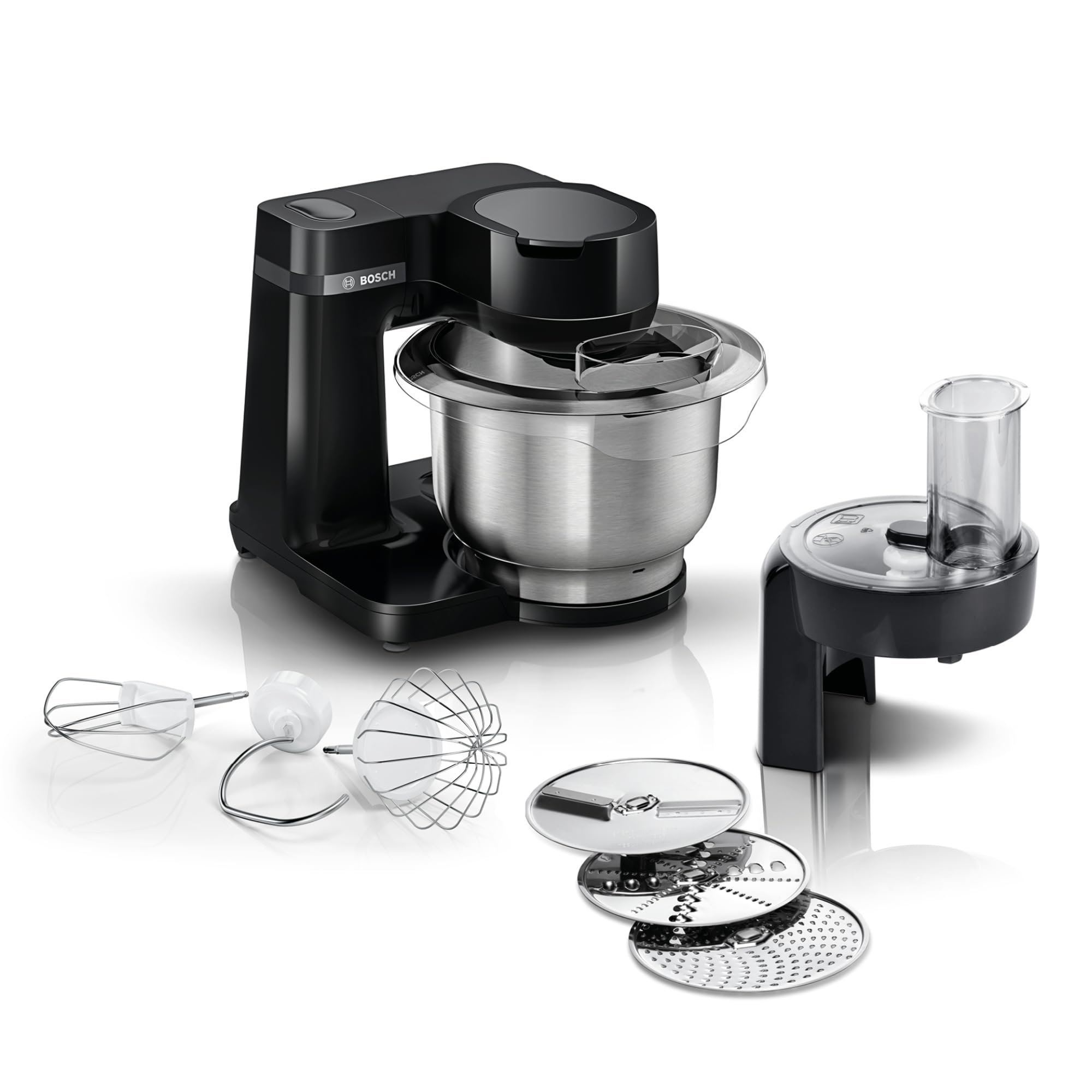 Robot de cuisine Bosch MUM Serie 2, 700 W, bol inox 3,8 L, noir