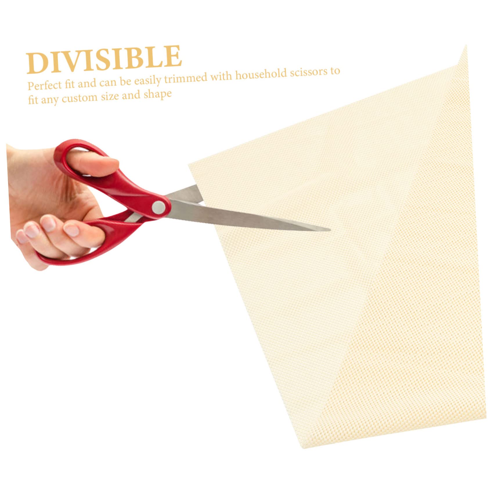 ABOOFAN Rete Antiscivolo per Tappeti e Divano in PVC, Tappetino Beige Ispessito, Multifunzione, Delicato sulla Superficie, per Casa e Ufficio | Uso Casa e Ufficio, Applicazione Multiuso su Tappeti e Superfici Lisce, Formato Griglia Flessibile