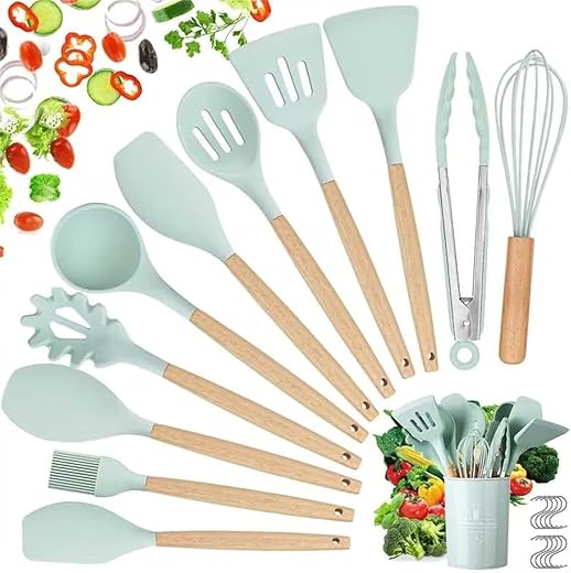 Utensili Cucina Set, hicoosee 22 Pezzi Senza BPA Mestoli Cucina...