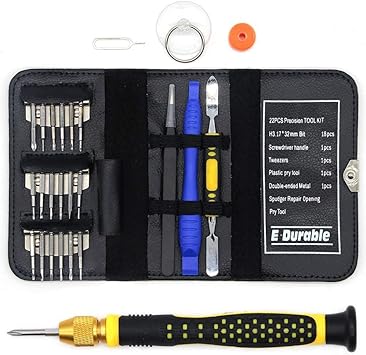 Amazon E Durable 精密 特殊 ドライバーセット スマホ修理 プロ用 腕時計 カメラ メガネ Pc修理分解工具 トルクス Y型 三角 ネジ 五角ネジ プラス マイナス 丸型 コンパクト 携帯便利 25in1 ドライバーセット