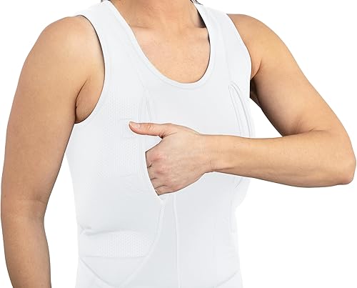 Miniatura 3 de Camiseta sin mangas oculta para mujer Bolsillo seguro de velcro con gran almacenamiento Camiseta sin mangas para mujer
