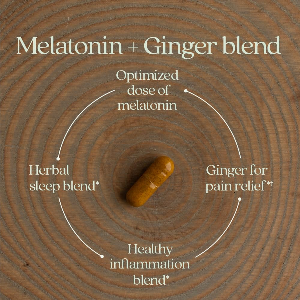 New Chapter Melatonin and Ginger Sleep Aid, 30 Count — Amazon image 4