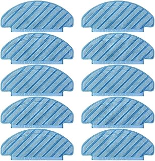 Washable Cloth Mop Pads. Compatible for Ecovacs Deebot Ozmo. T8 AIVI/T8 Max/ T8/ T9/ T9 AIVI /N8/ N8 Pro Plus/ N8 Pro/Vac Robot Vacuum (Color : 10PCS)