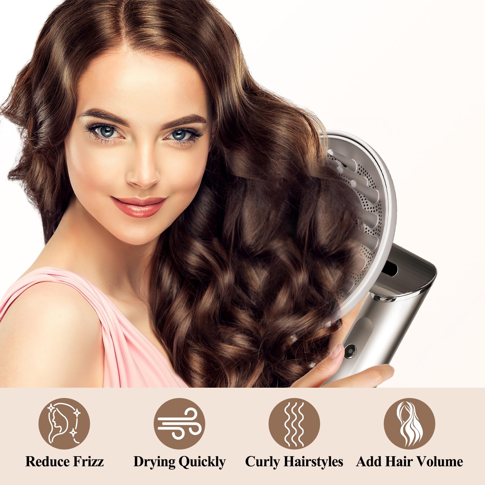 Grande buse diffuseur pour Shark FlexStyle, plus grande buse diffuseur Hiar pour sécher plus rapidement, pour cheveux longs, épais, bouclés et ondulés