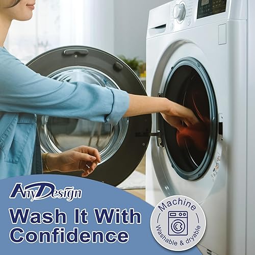 Miniatura 3 de Toalla de cocina de otoño de 18 x 28 pulgadas, calabazas azules, paño de cocina de otoño a cuadros grises, toalla de té decorativa de secado a mano