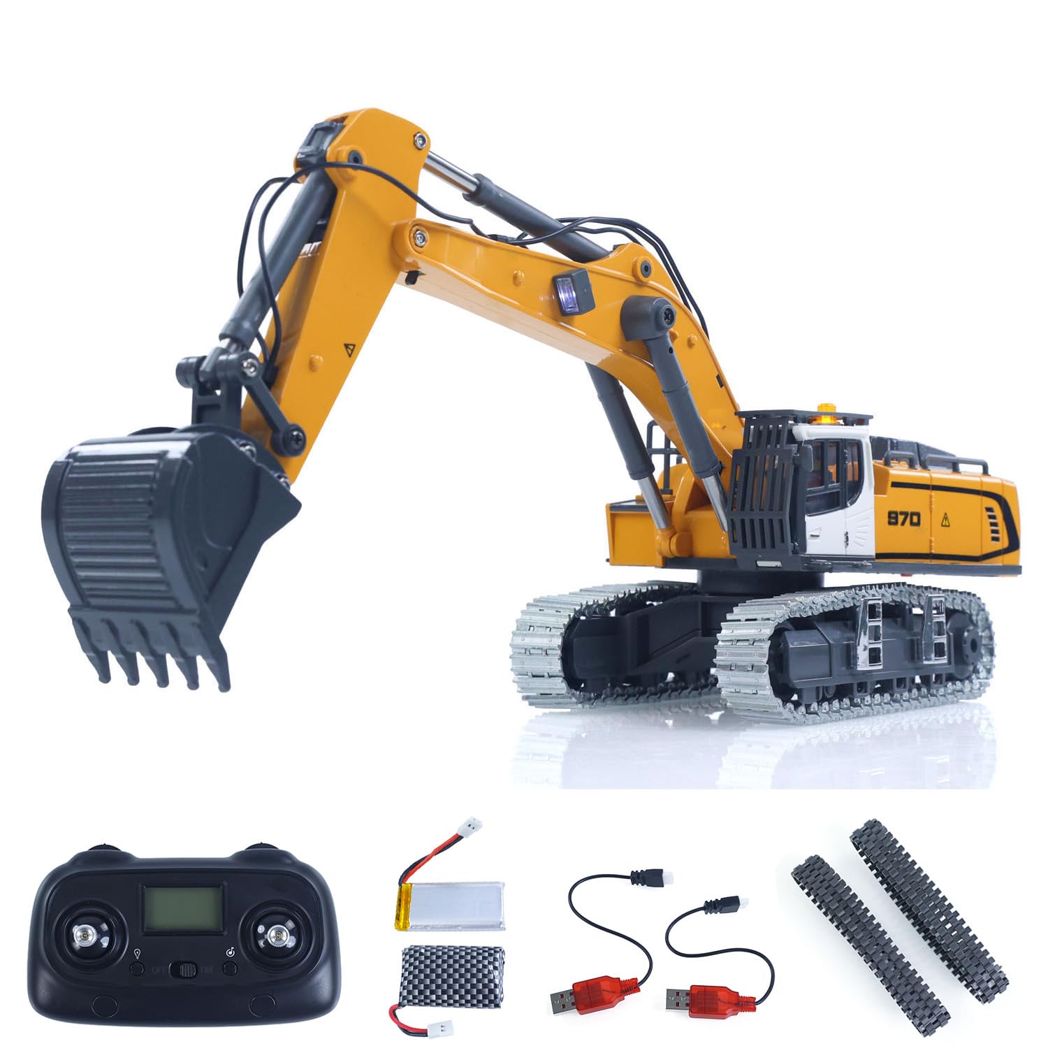 Amazon.co.jp: WHEELFUN 1/50 RC 掘削機 K970 建設車両 リモコン電動