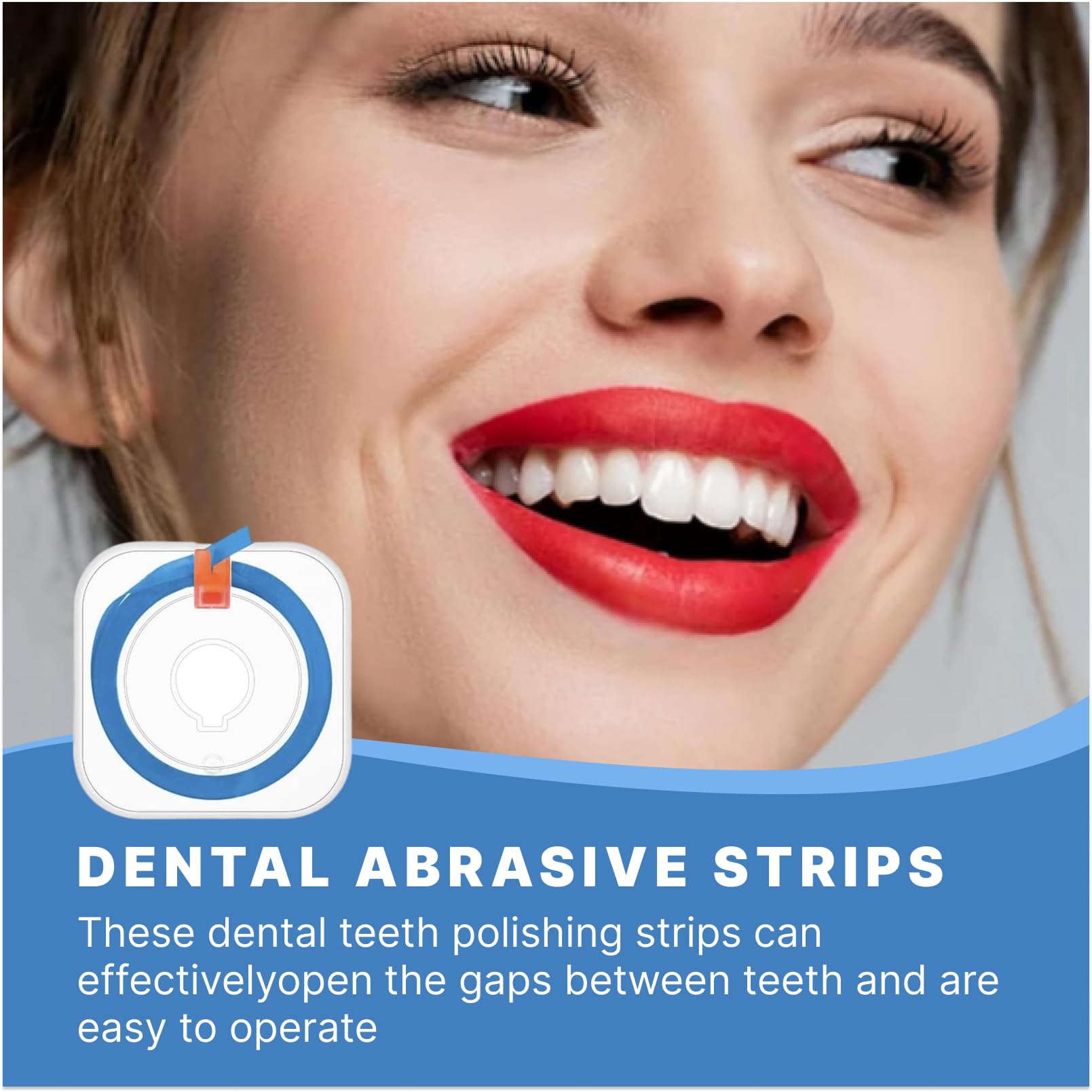 Papel de lija interdental 4 mm x 6 m, 3 rollos lila azul amarillo, para pulido dental e higiene bucal