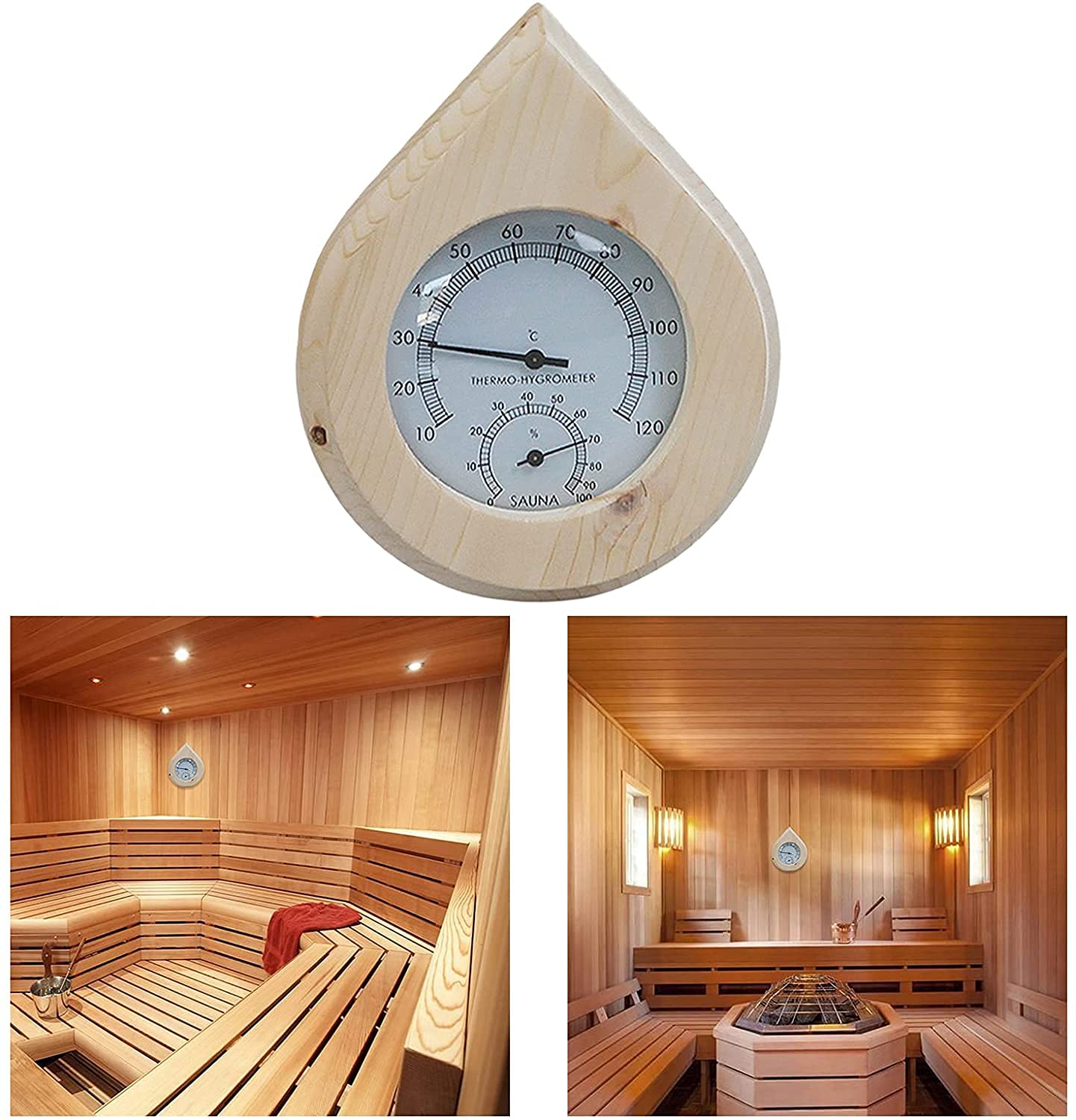 Amazon.co.jp: サウナ 時計 サウナ 温度計 sauna thermometer 風呂