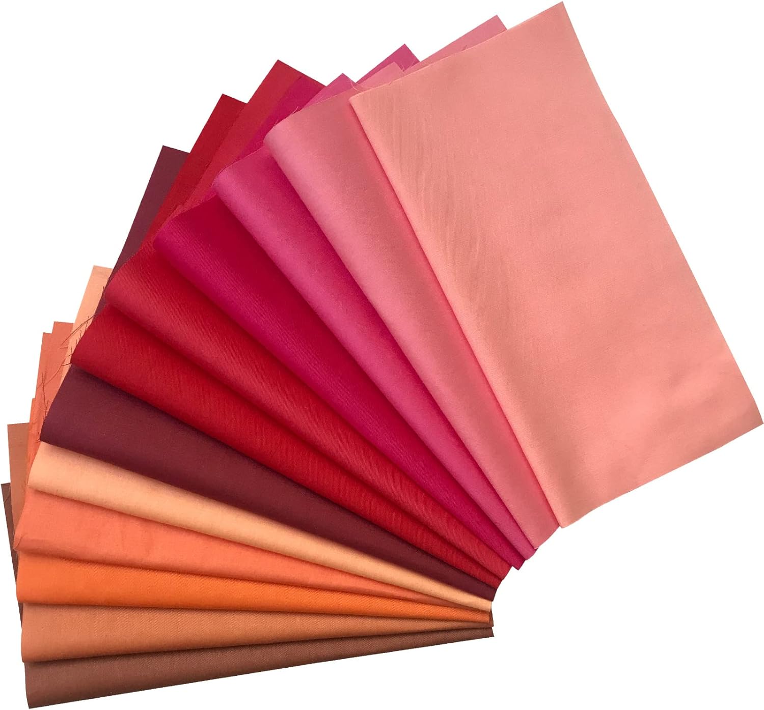 Misscrafts 50pcs Top Cotton Craft Fabric Bundle Squares Quilting Fabric Pure Colour for Sewing Crafting Patchwork DIY Scrapbooking (30x30cm)