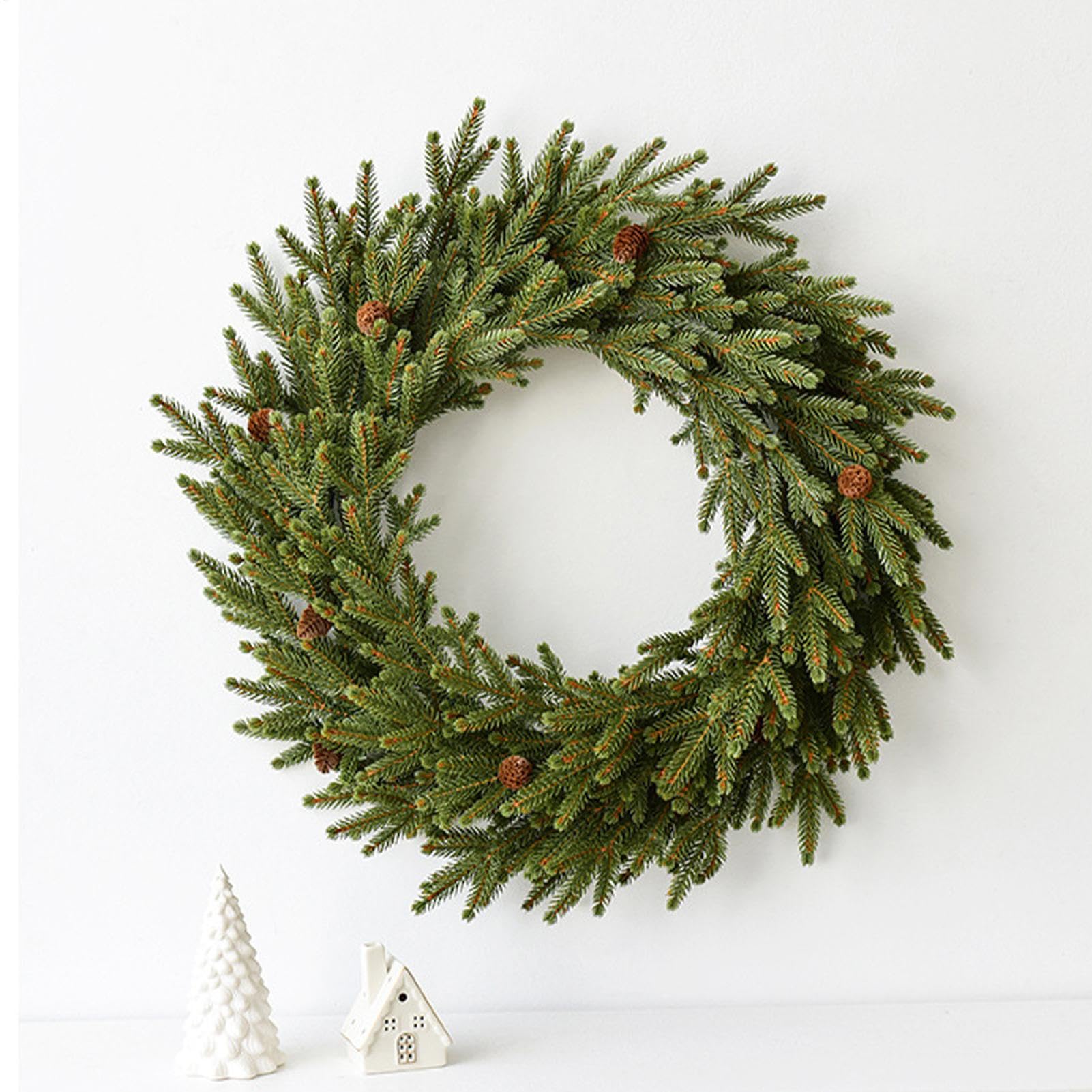 Weihnachts-Türkranz 58 cm Kieferngrün Wanddekoration für die Haustür