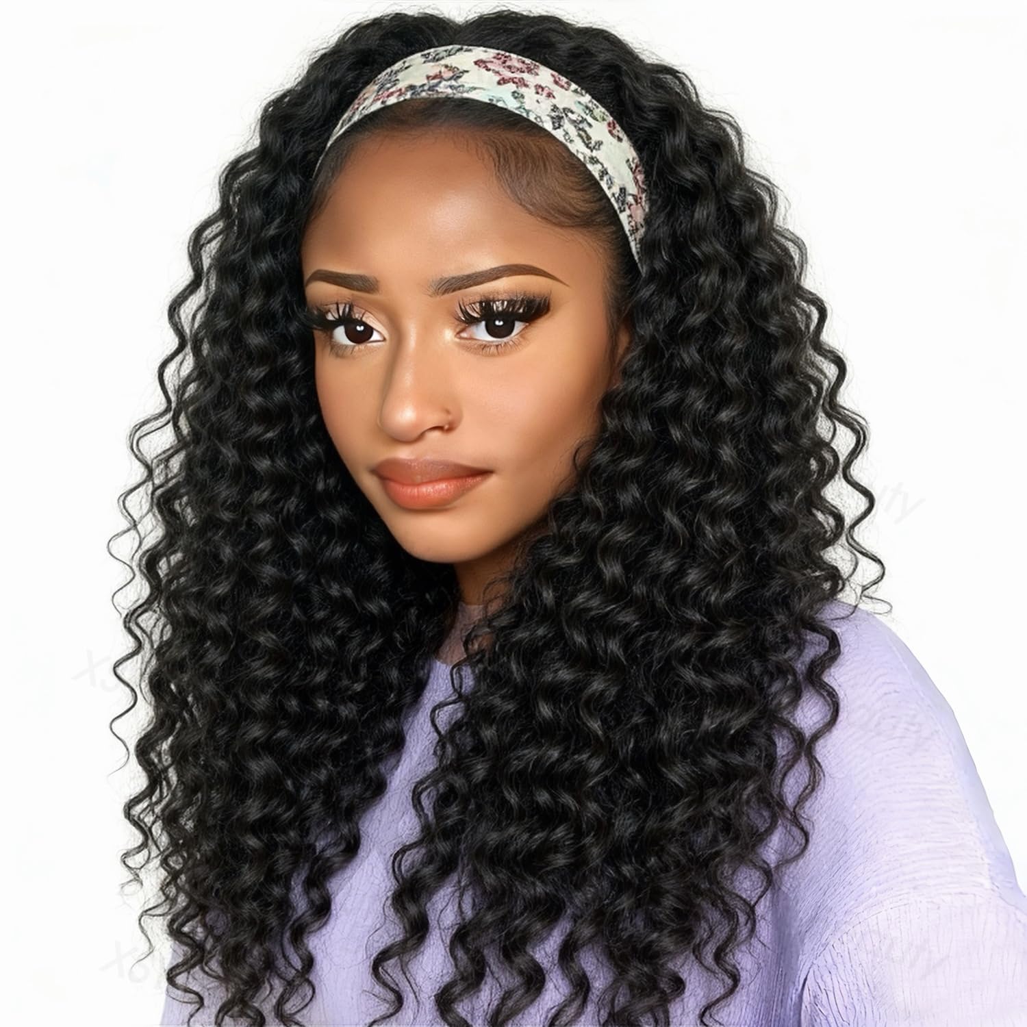 Amazon.com : XSY Headband Wig Human Hair 16 Inch Deep Wave