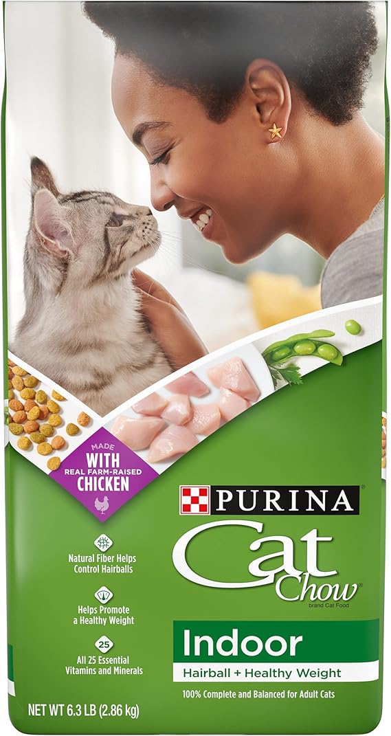 Purina Cat Chow Indoor Dry Cat Food, Hairball + Healthy