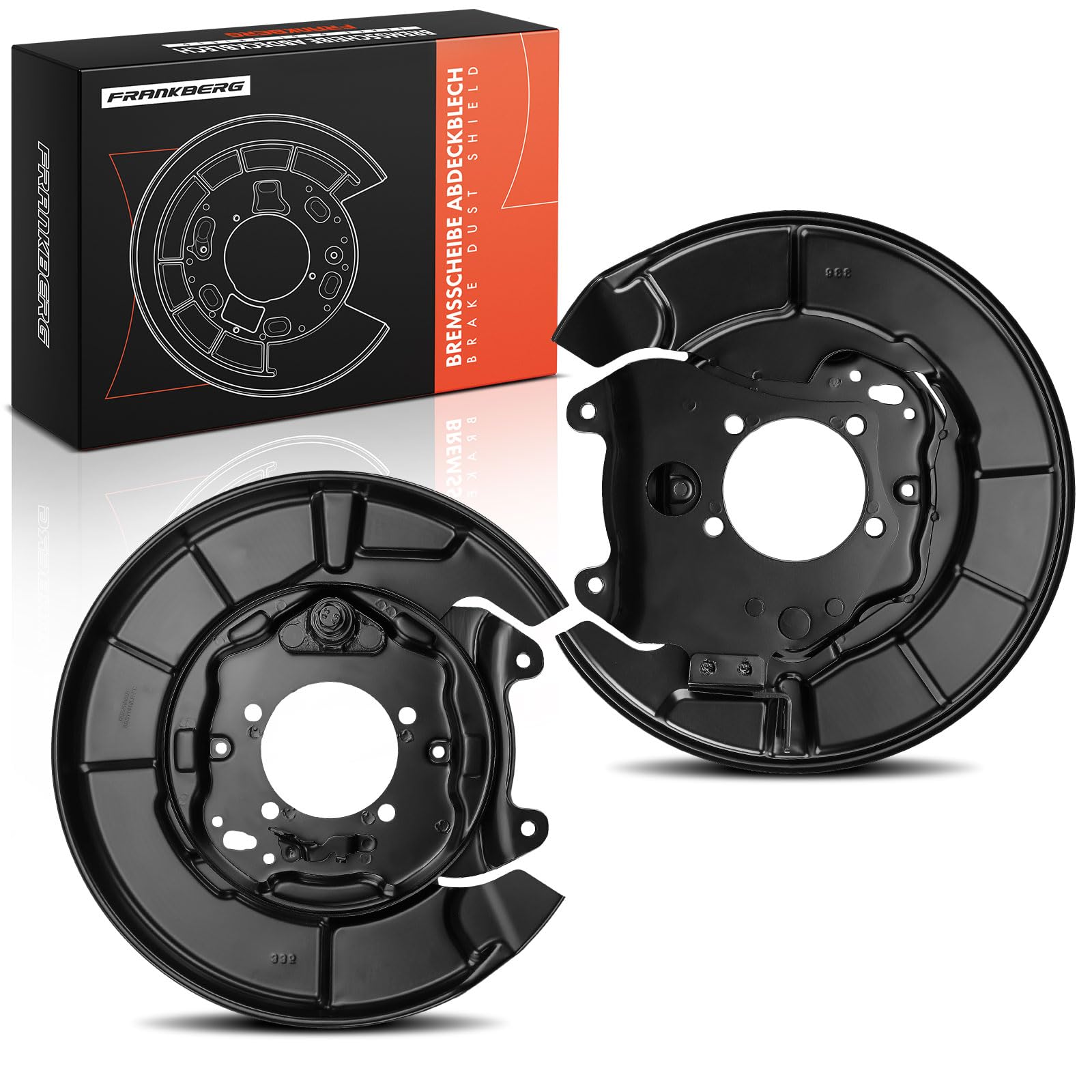 Frankberg 2x Ankerblech Spritzblech Bremsscheibe Hinterachse Kompatibel mit RAV 4 II A2 1.8L-2.4L 2000-2005 Replace# 4650442021