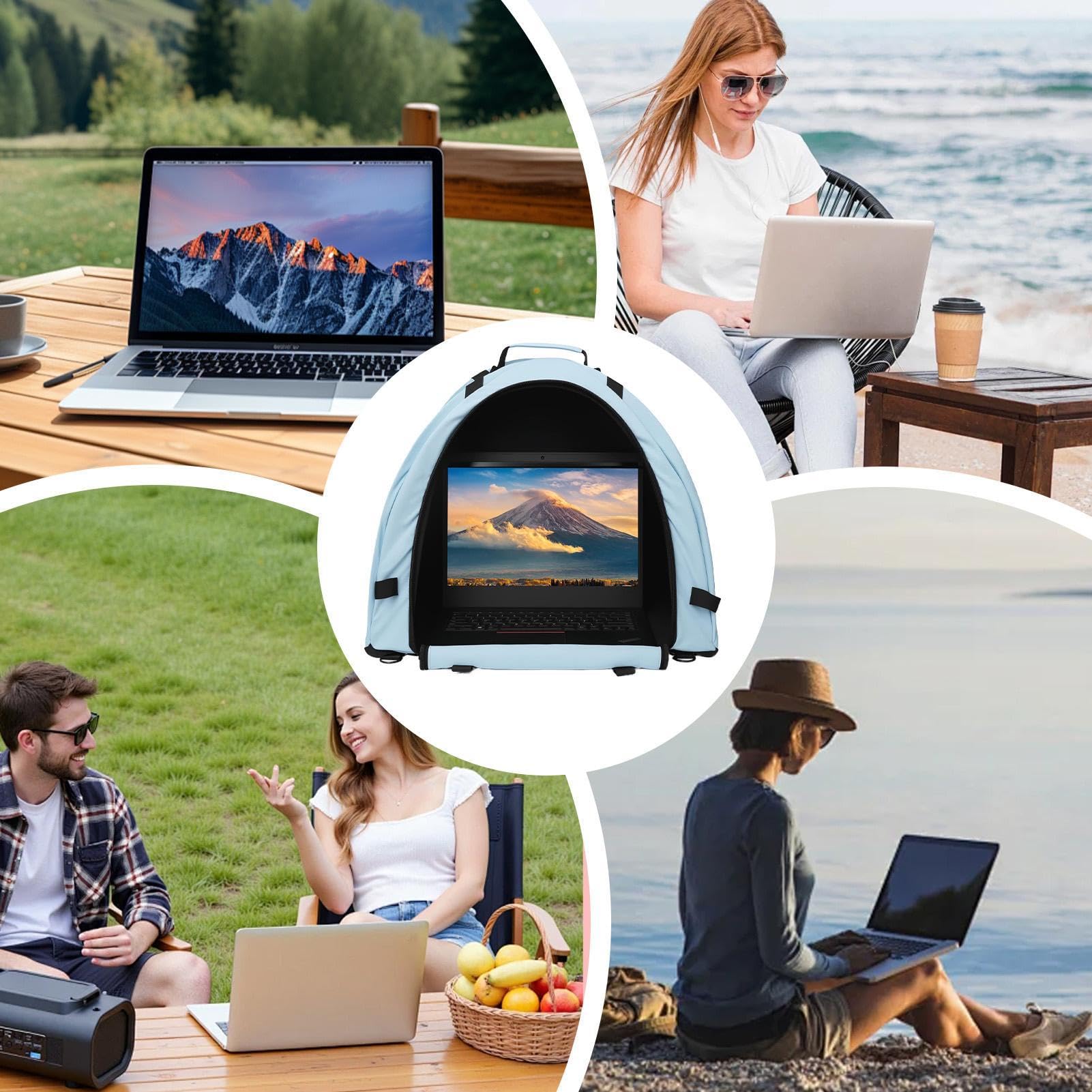 Cubierta de privacidad impermeable con protección antirreflejos para laptop