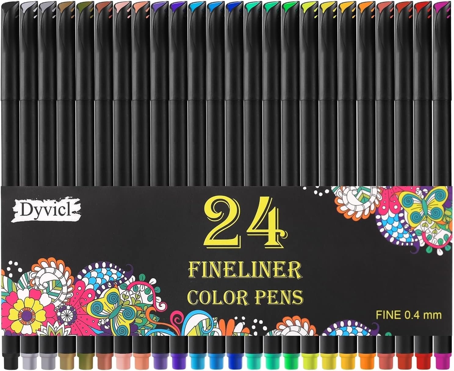 Pens & Markers Arts Dyvicl Fineliner Fine Point Pens 100 Colors 0.4mm