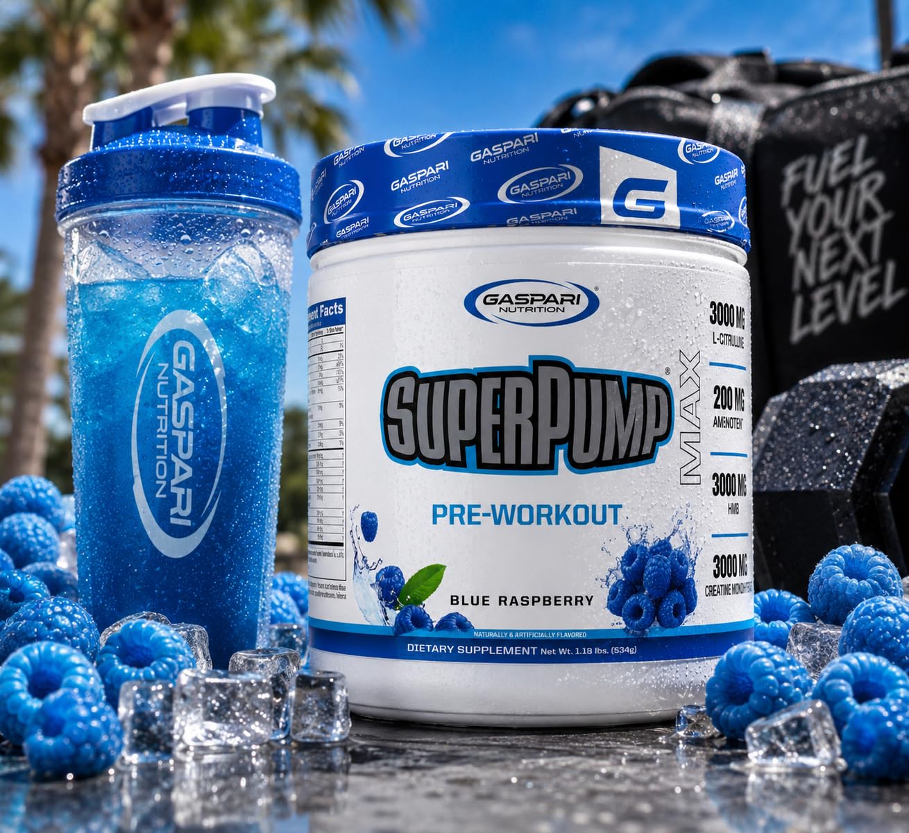 Gaspari Nutrition SuperPump MAX, The Ultimate Pre Workout Powder, Sustained Energy Preworkout, Nitric Oxide Booster, Muscle Growth, Recovery & Replenishes Electrolytes (30 Serving, Blue Raspberry Ice) — Amazon image 5